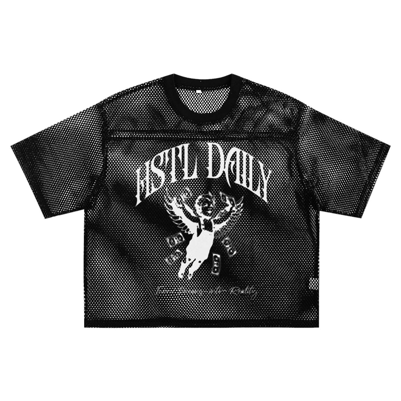 See-through Boxy Net T-Shirt