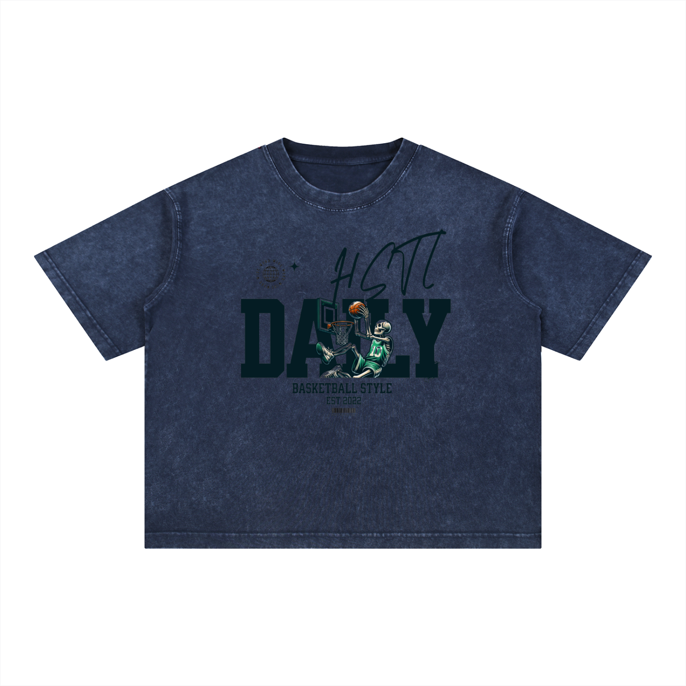 Mineral Wash Boxy Cotton T-Shirt