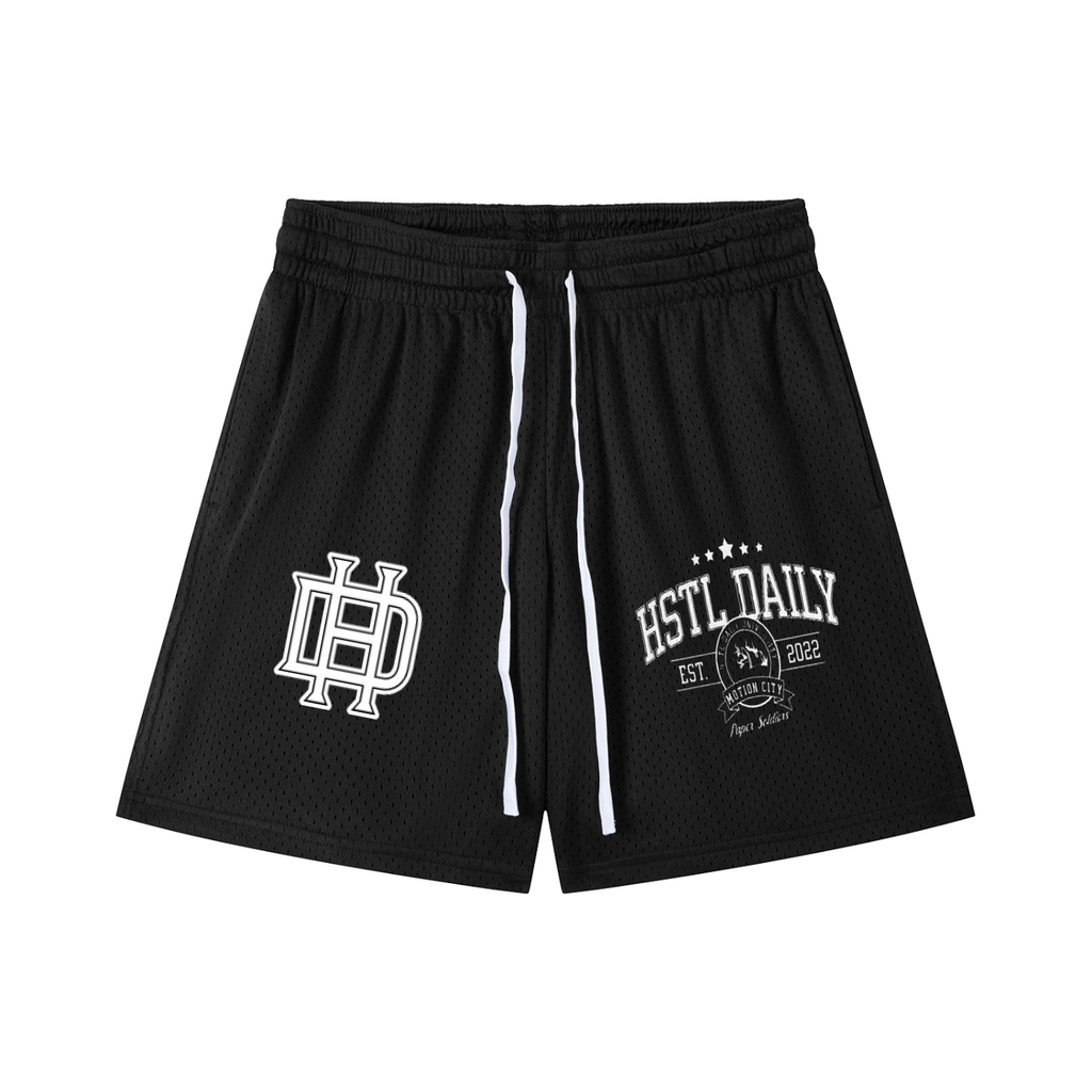 Mesh Drawstring Shorts