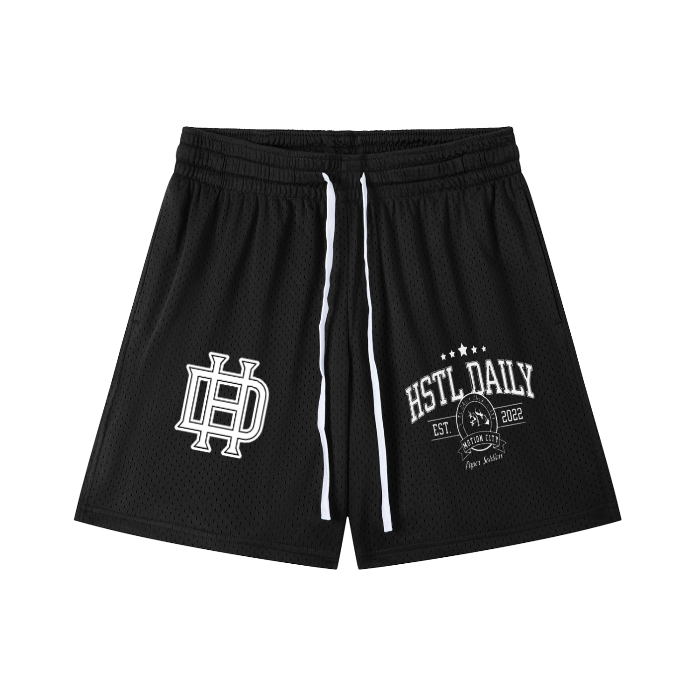 Mesh Drawstring Shorts