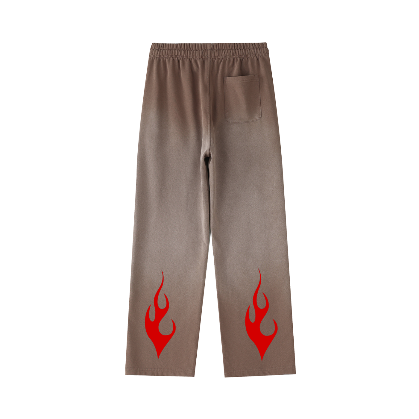 Vintage Washed Gradient Straight-Leg Sweatpants