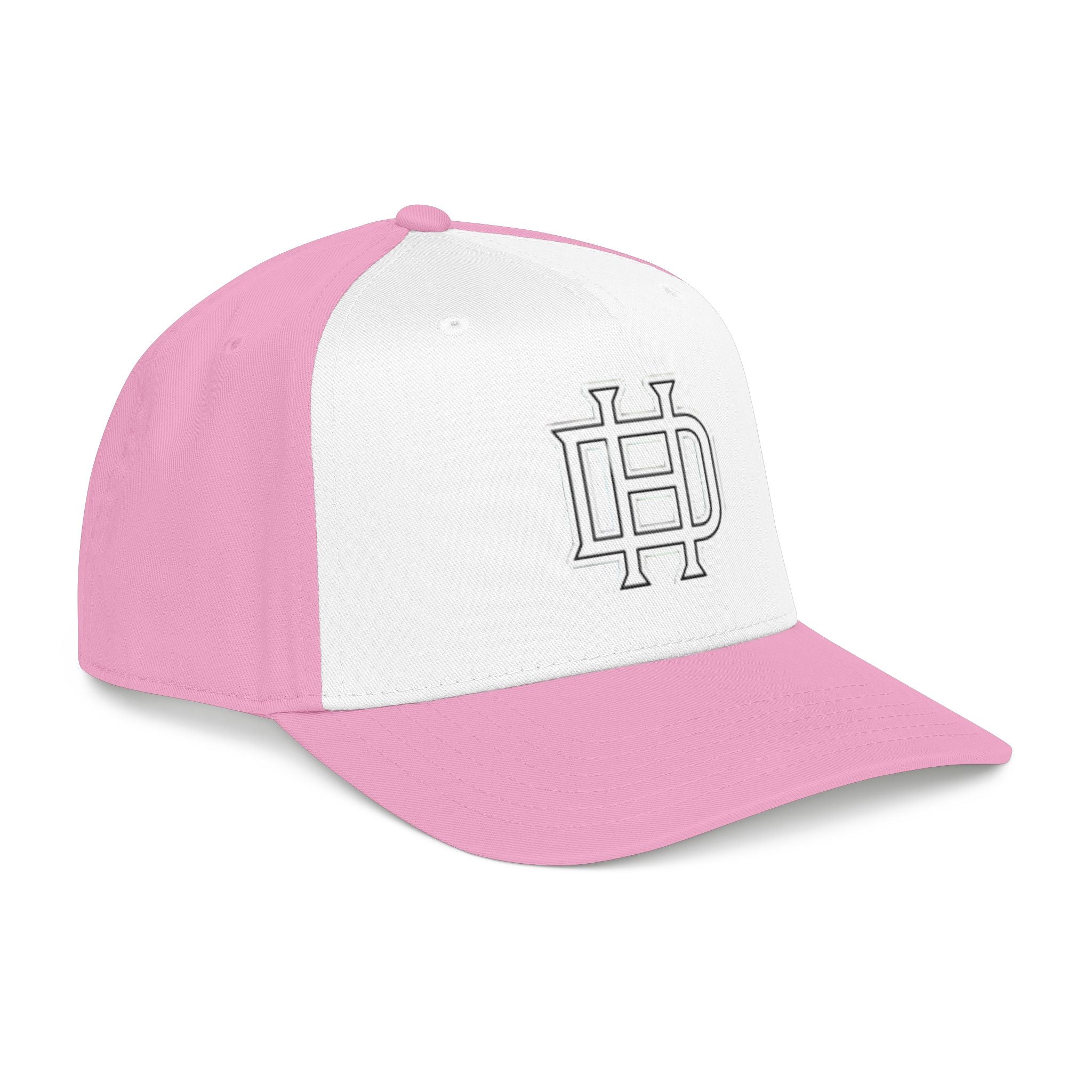 Interlocking DH Logo Mid Profile Baseball Cap | Embroidered Monogram Hat