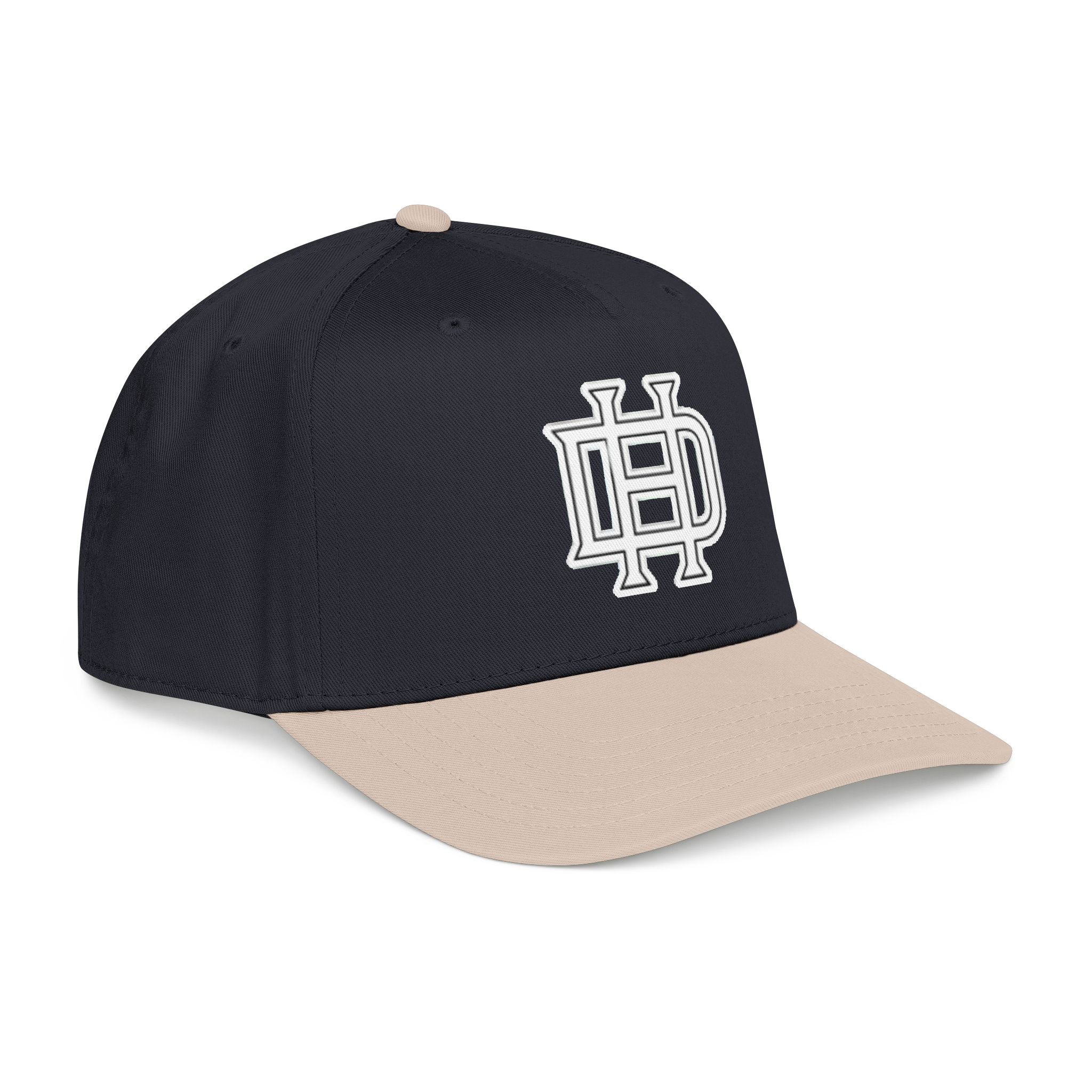 Interlocking DH Logo Mid Profile Baseball Cap | Embroidered Monogram Hat