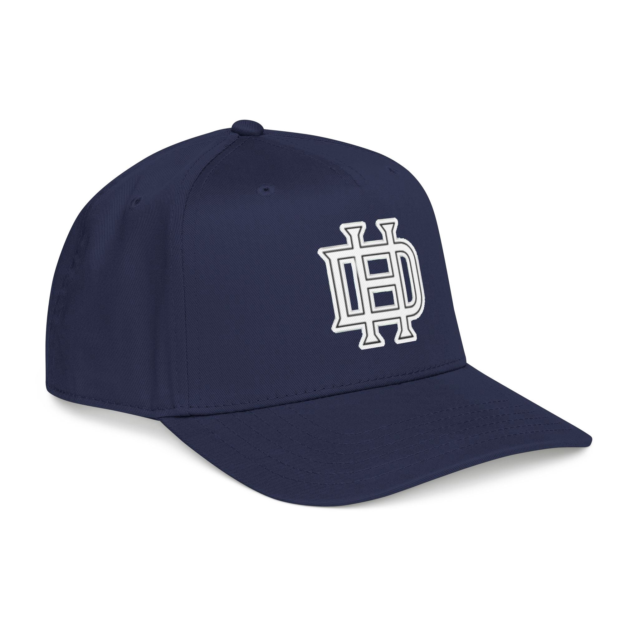 Interlocking DH Logo Mid Profile Baseball Cap | Embroidered Monogram Hat