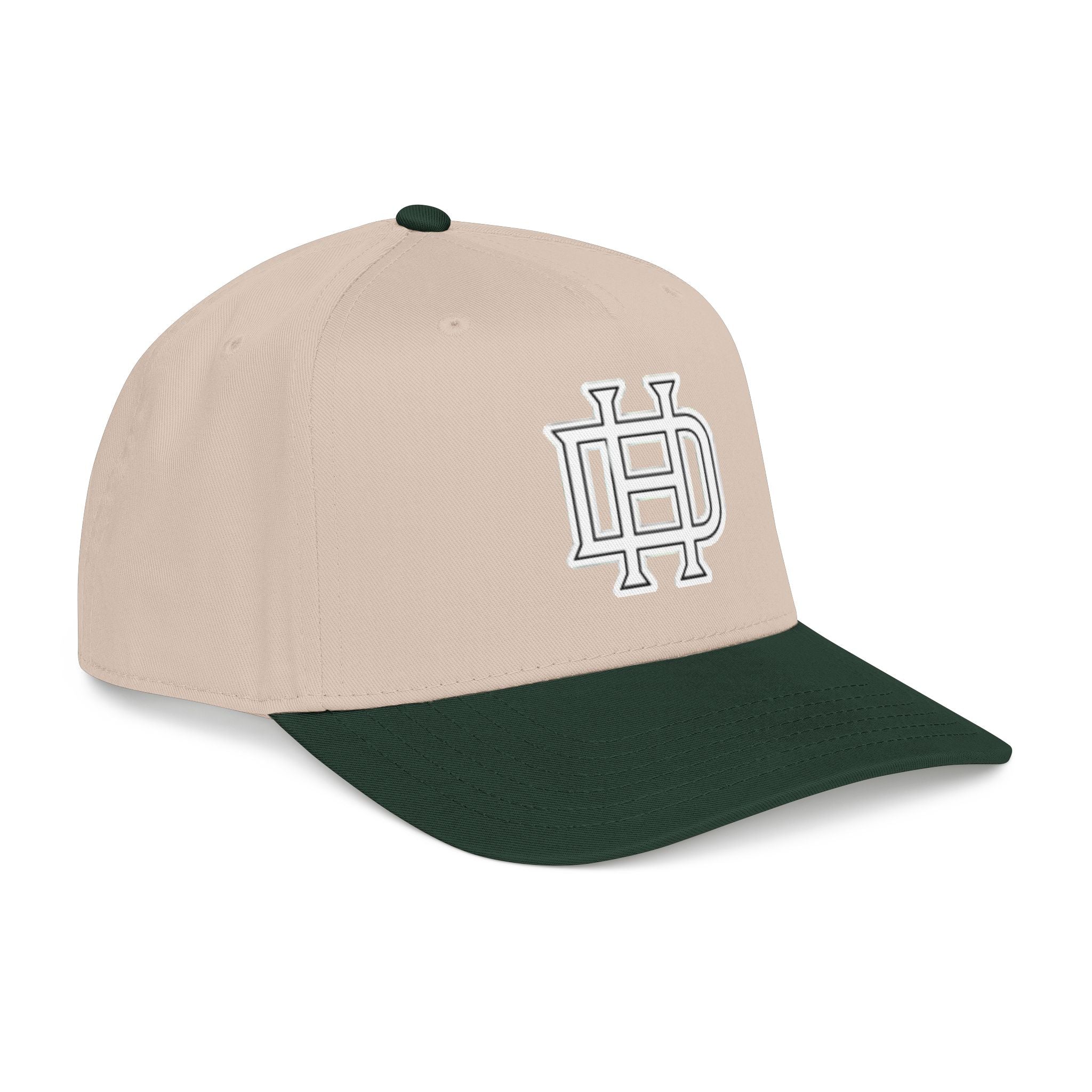 Interlocking DH Logo Mid Profile Baseball Cap | Embroidered Monogram Hat