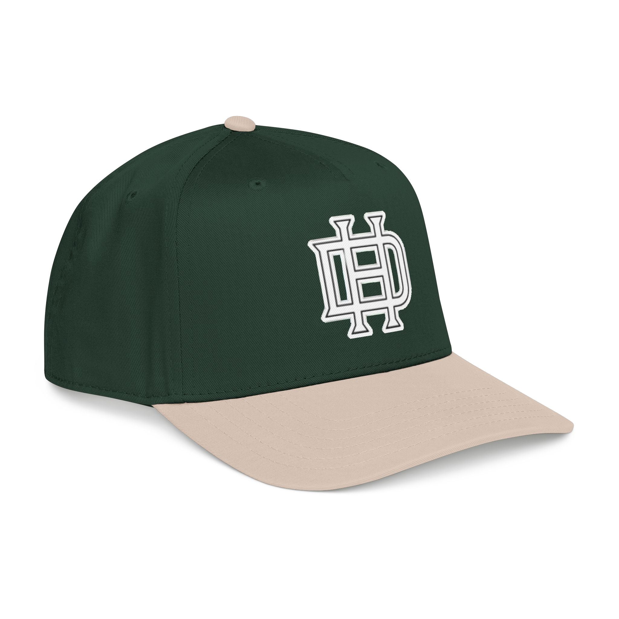 Interlocking DH Logo Mid Profile Baseball Cap | Embroidered Monogram Hat