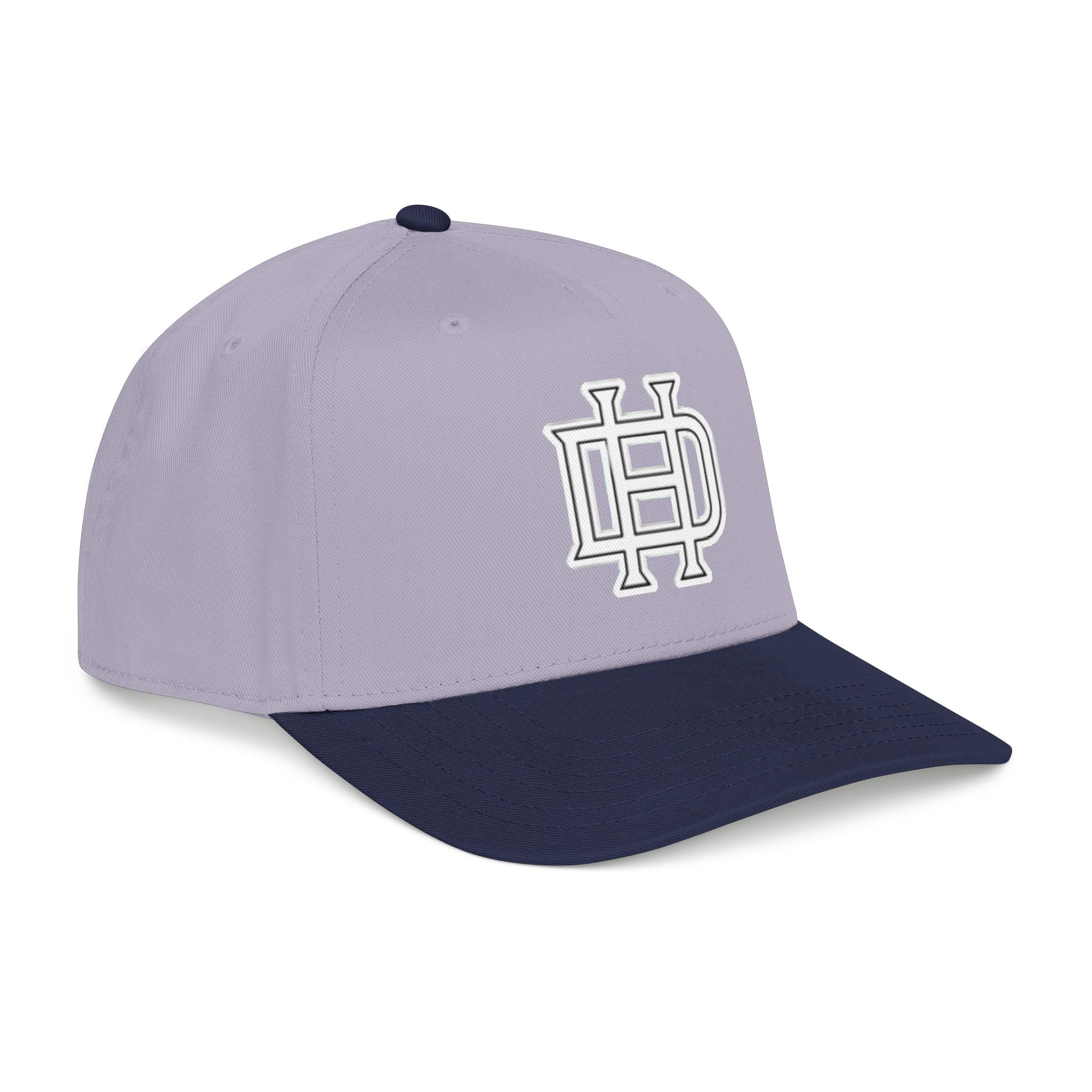 Interlocking DH Logo Mid Profile Baseball Cap | Embroidered Monogram Hat