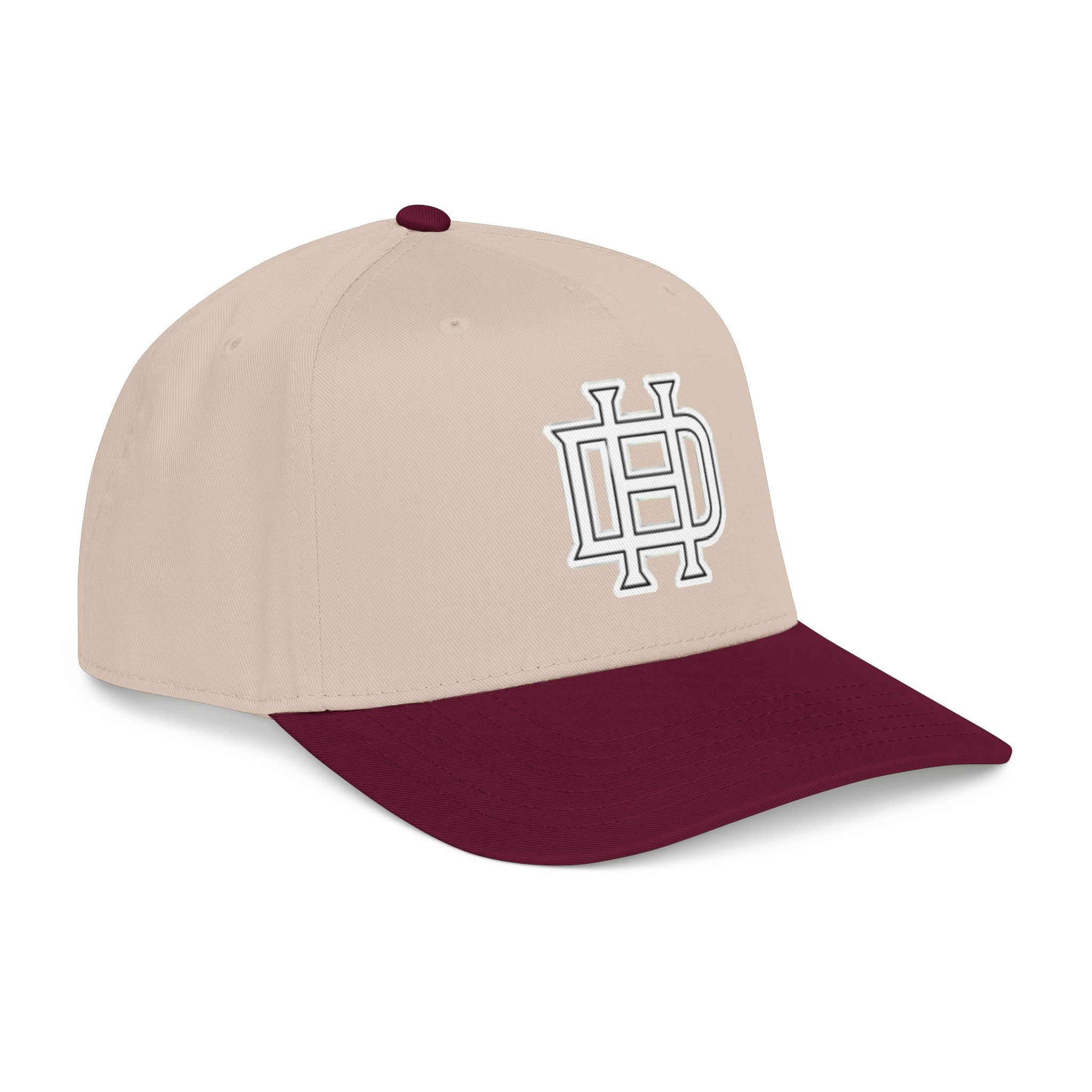 Interlocking DH Logo Mid Profile Baseball Cap | Embroidered Monogram Hat