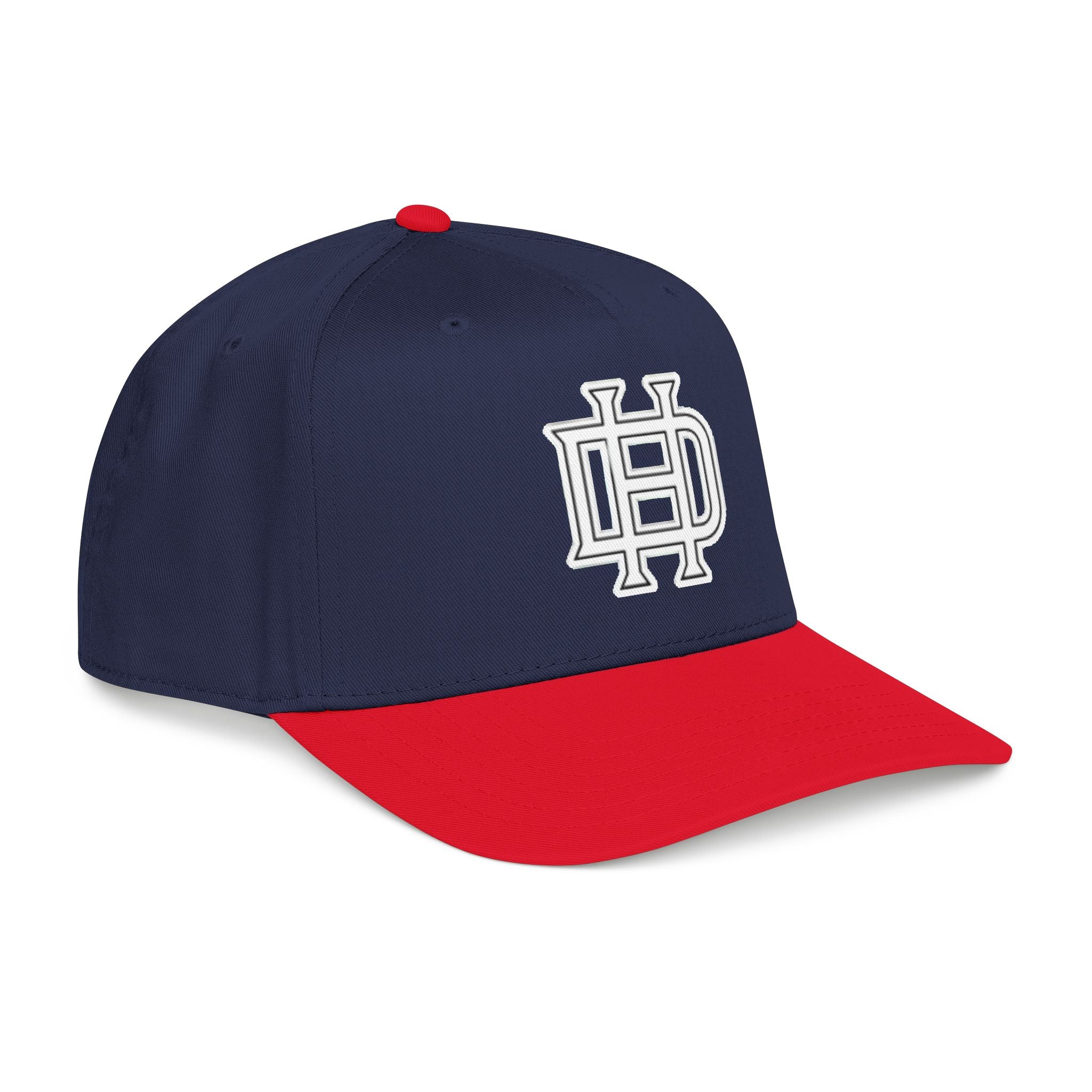 Interlocking DH Logo Mid Profile Baseball Cap | Embroidered Monogram Hat