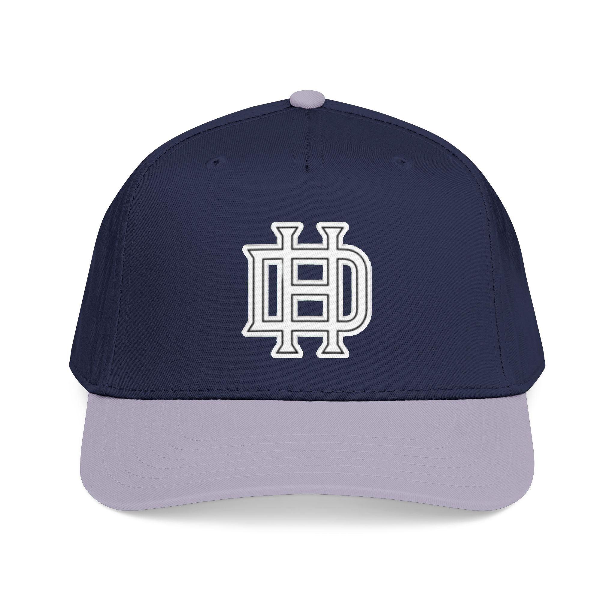 Interlocking DH Logo Mid Profile Baseball Cap | Embroidered Monogram Hat