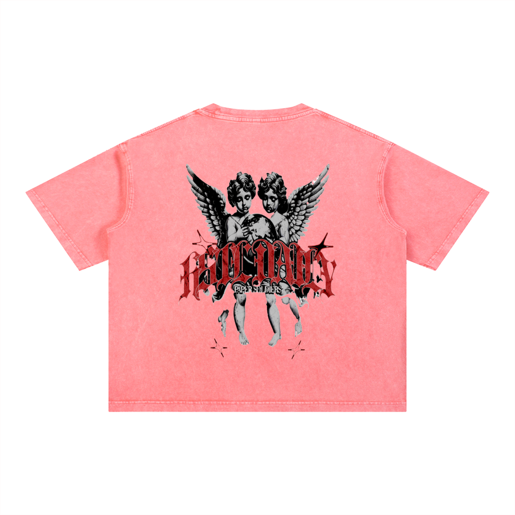 Mineral Wash Boxy Cotton T-Shirt