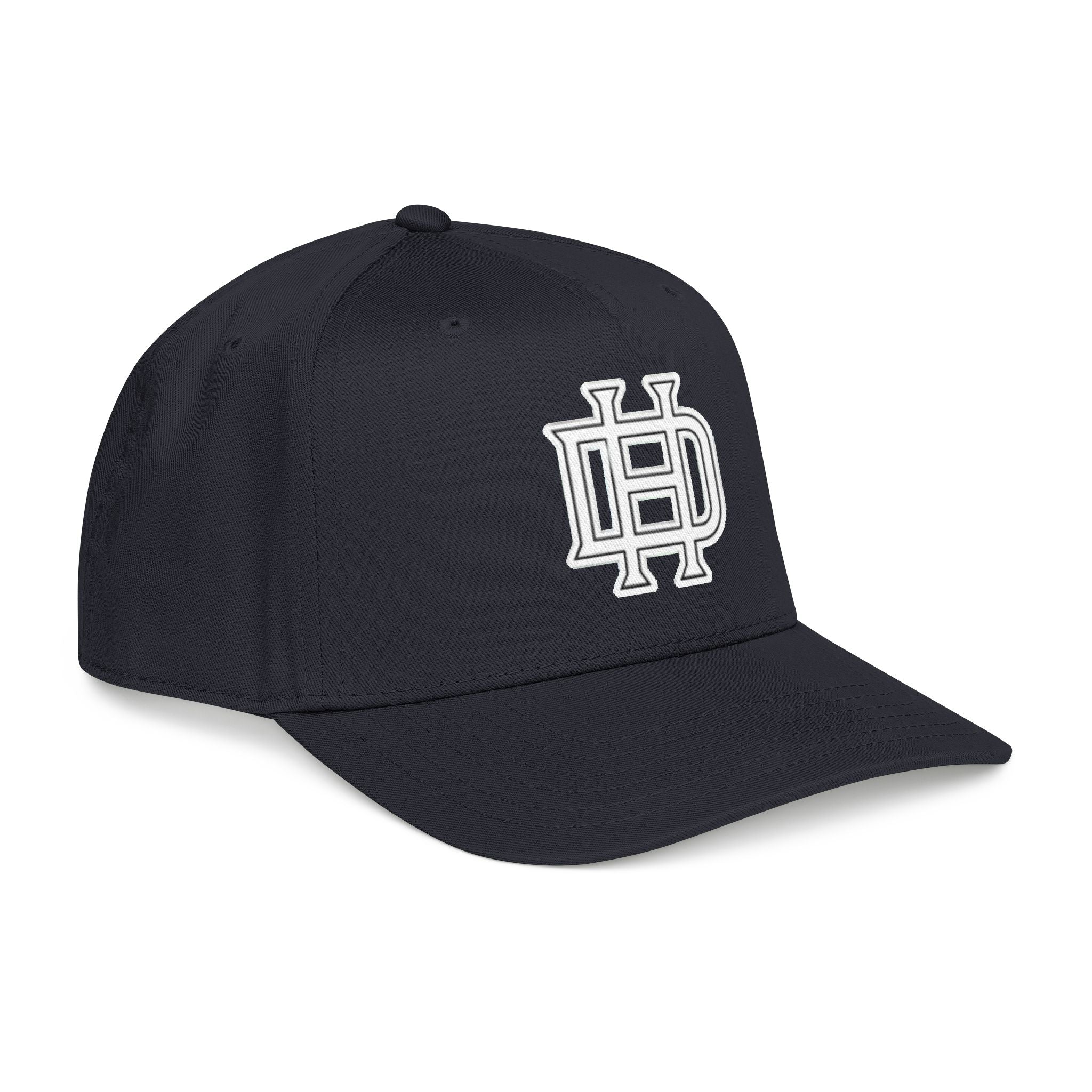 Interlocking DH Logo Mid Profile Baseball Cap | Embroidered Monogram Hat