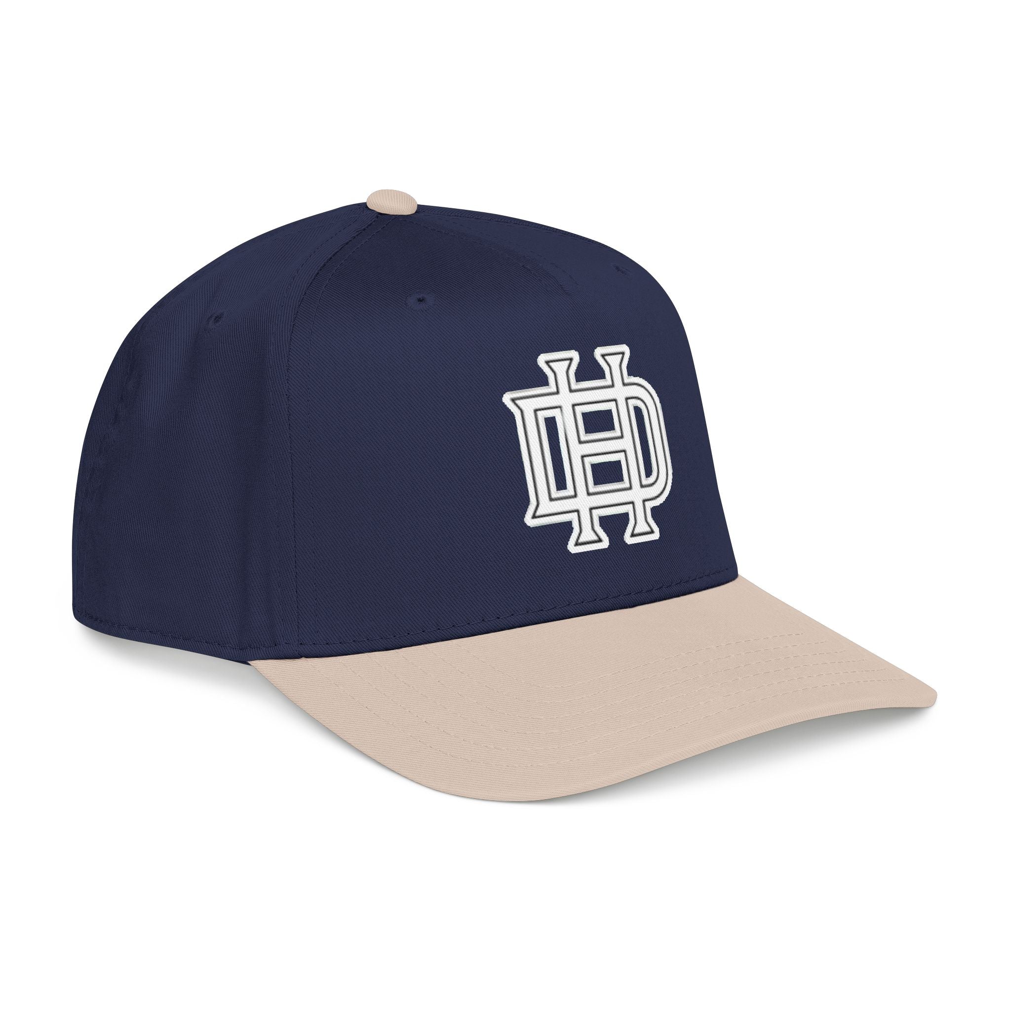 Interlocking DH Logo Mid Profile Baseball Cap | Embroidered Monogram Hat