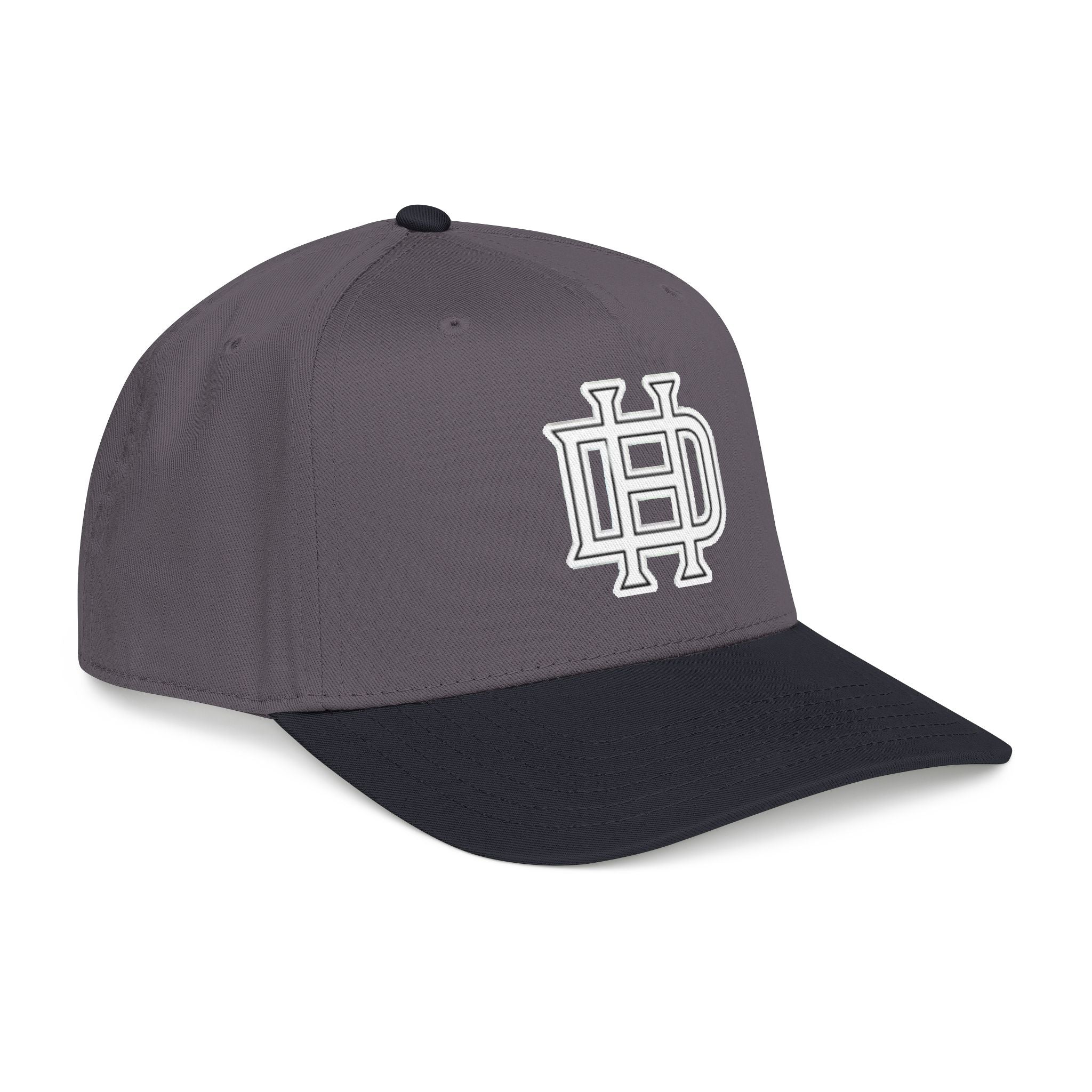 Interlocking DH Logo Mid Profile Baseball Cap | Embroidered Monogram Hat