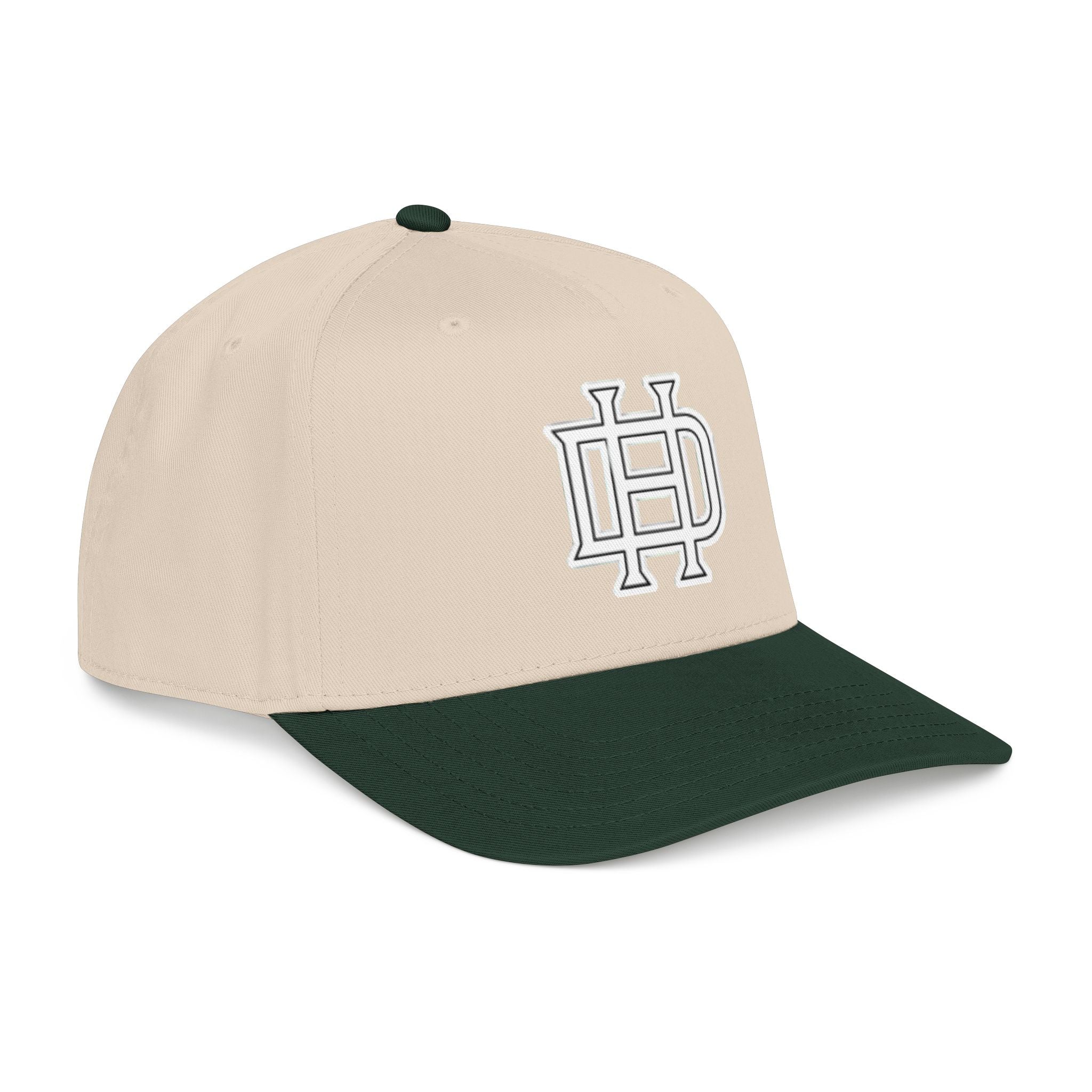 Interlocking DH Logo Mid Profile Baseball Cap | Embroidered Monogram Hat