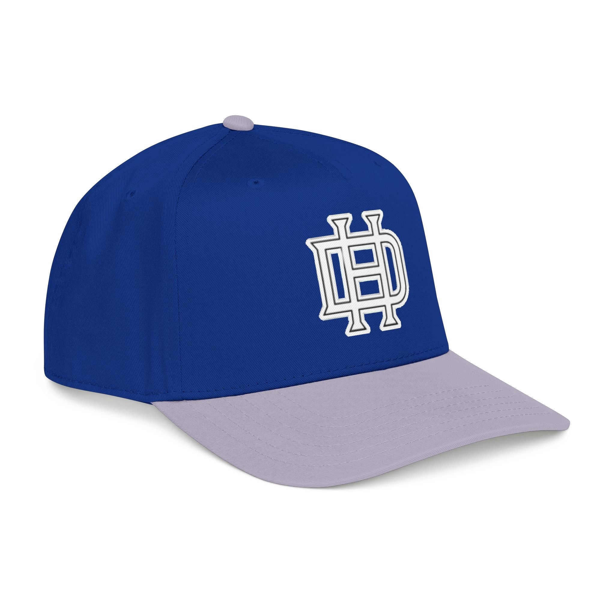 Interlocking DH Logo Mid Profile Baseball Cap | Embroidered Monogram Hat