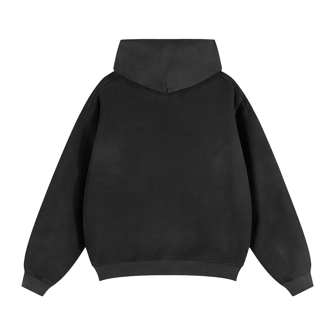 Live Wealthy Sunfade Two-way Zipper Boxy Fleece Hoodie