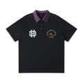 Contrast Collar Raglan Polo Shirt