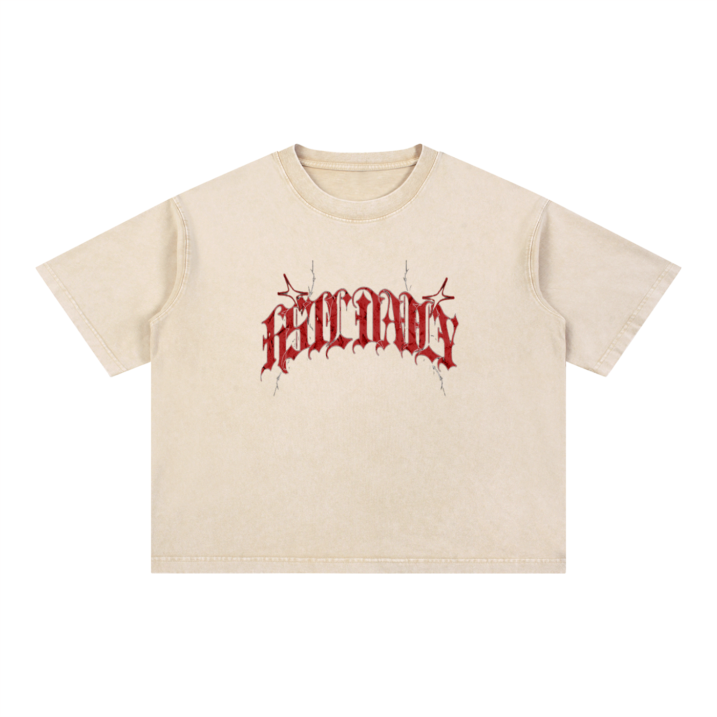 Mineral Wash Boxy Cotton T-Shirt