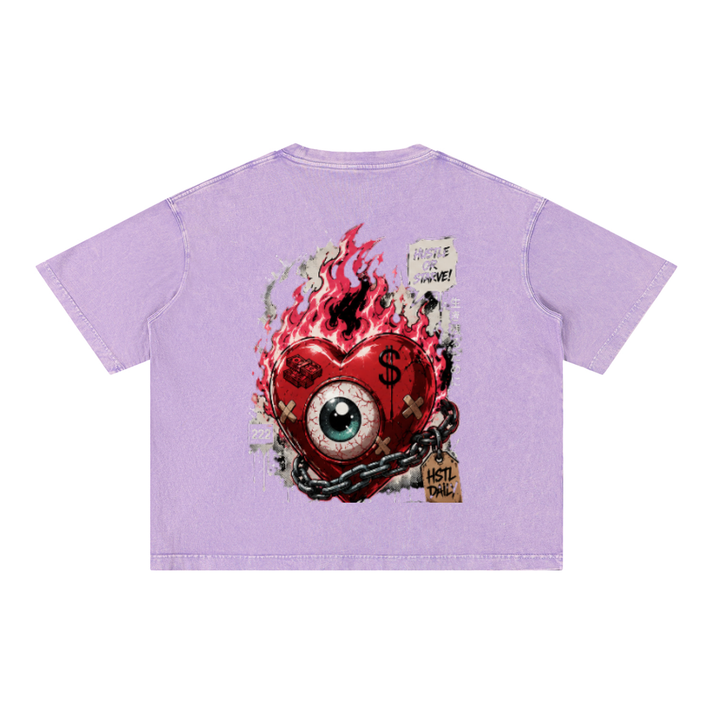 Mineral Wash Boxy Cotton T-Shirt