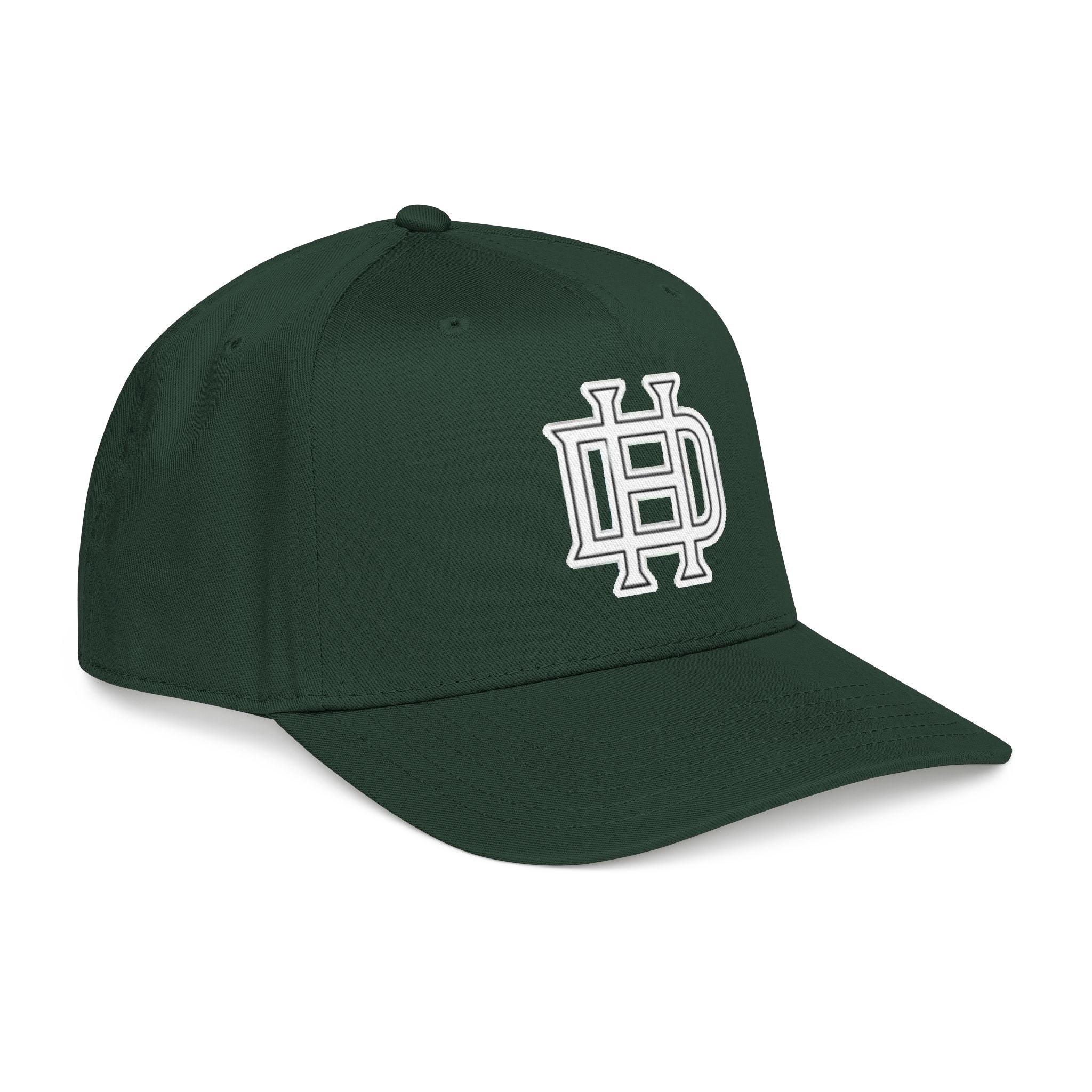 Interlocking DH Logo Mid Profile Baseball Cap | Embroidered Monogram Hat
