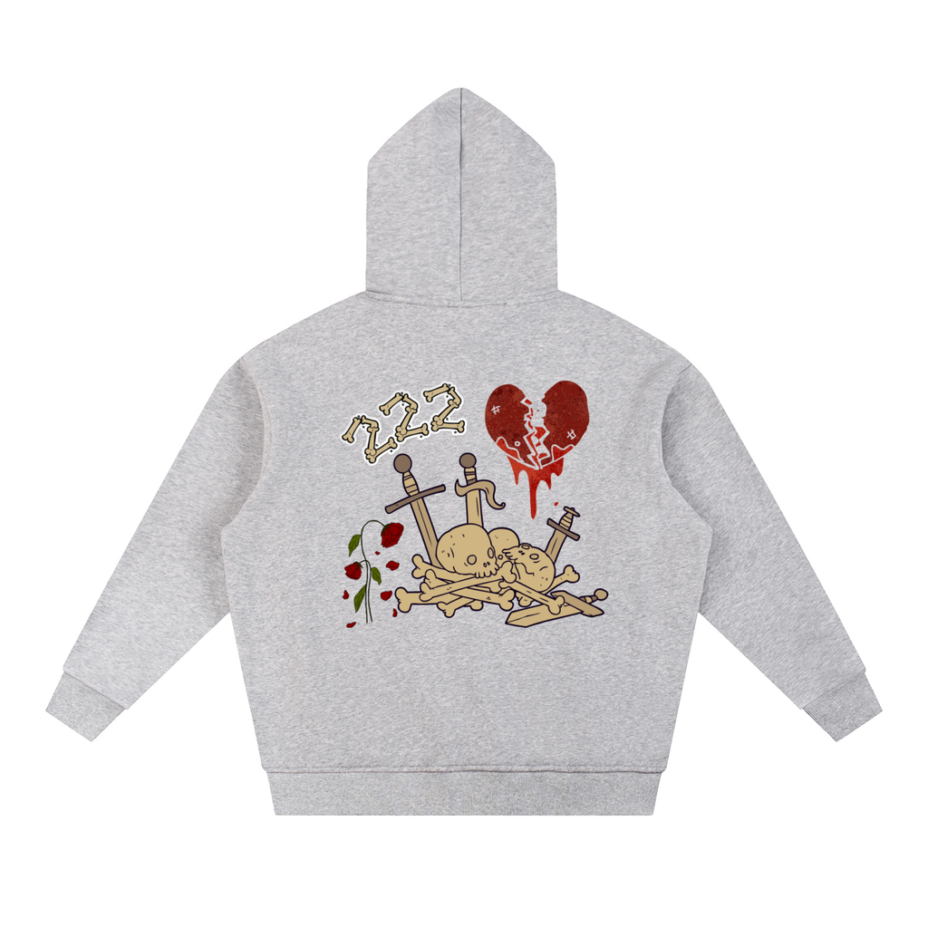HSTL Til i Die Sun Fade Contrast Tape Fleece Hoodie