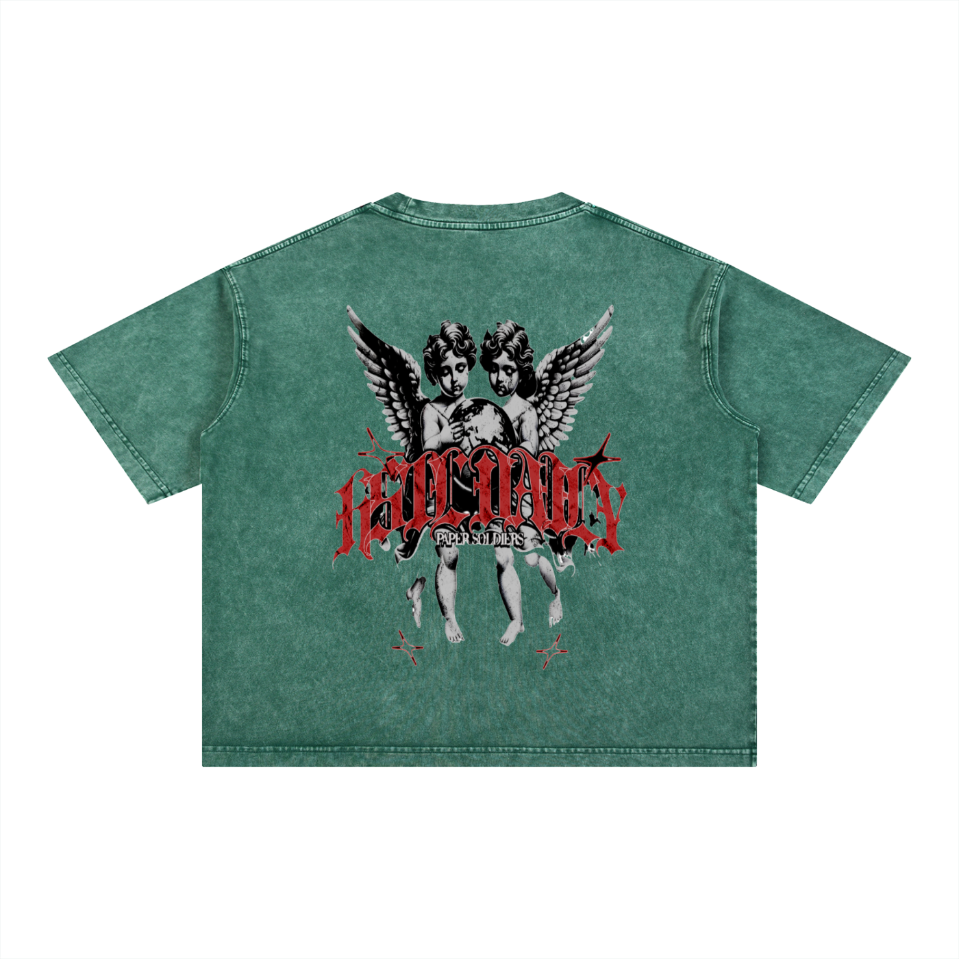 Mineral Wash Boxy Cotton T-Shirt