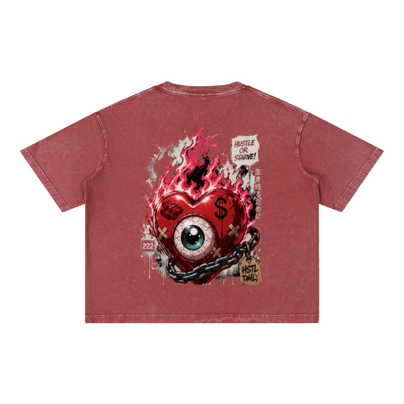 Mineral Wash Boxy Cotton T-Shirt