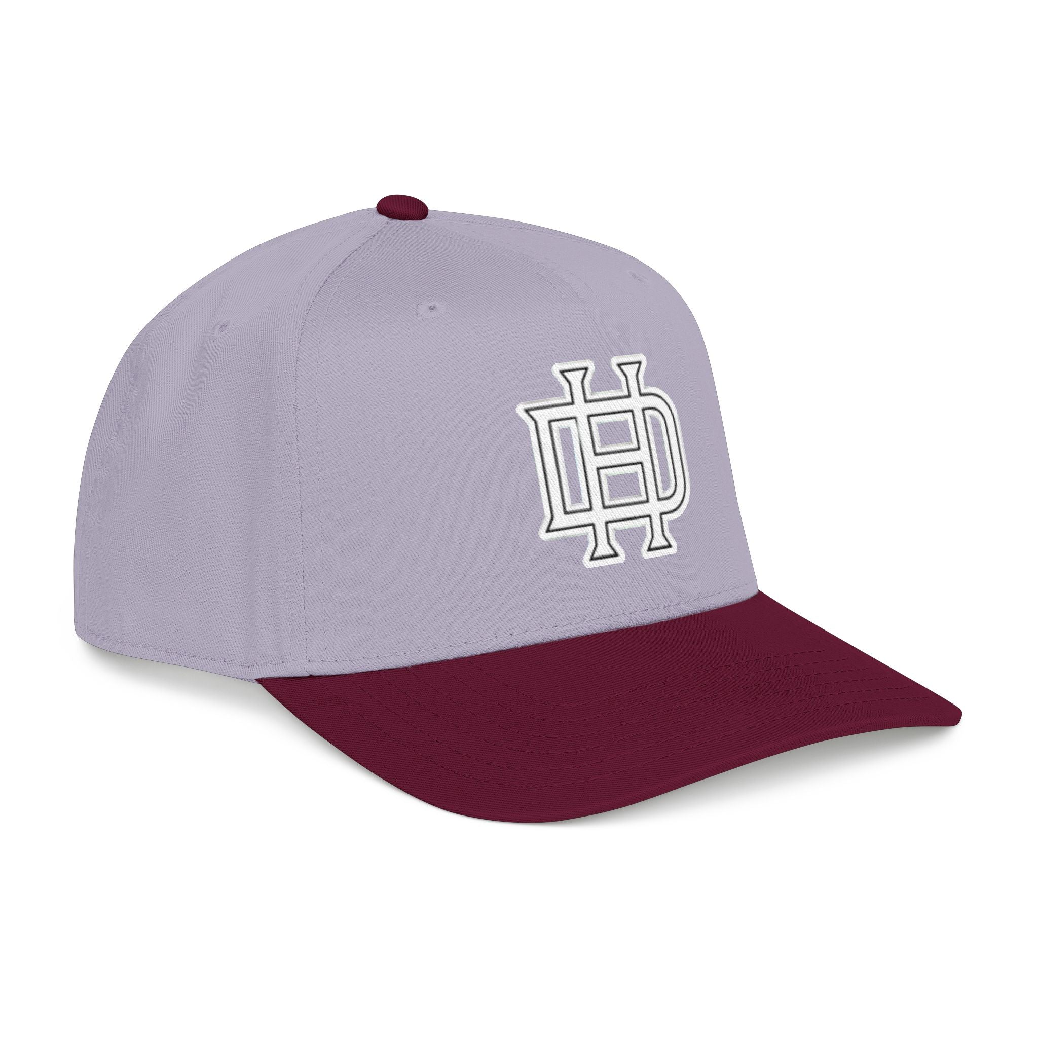 Interlocking DH Logo Mid Profile Baseball Cap | Embroidered Monogram Hat