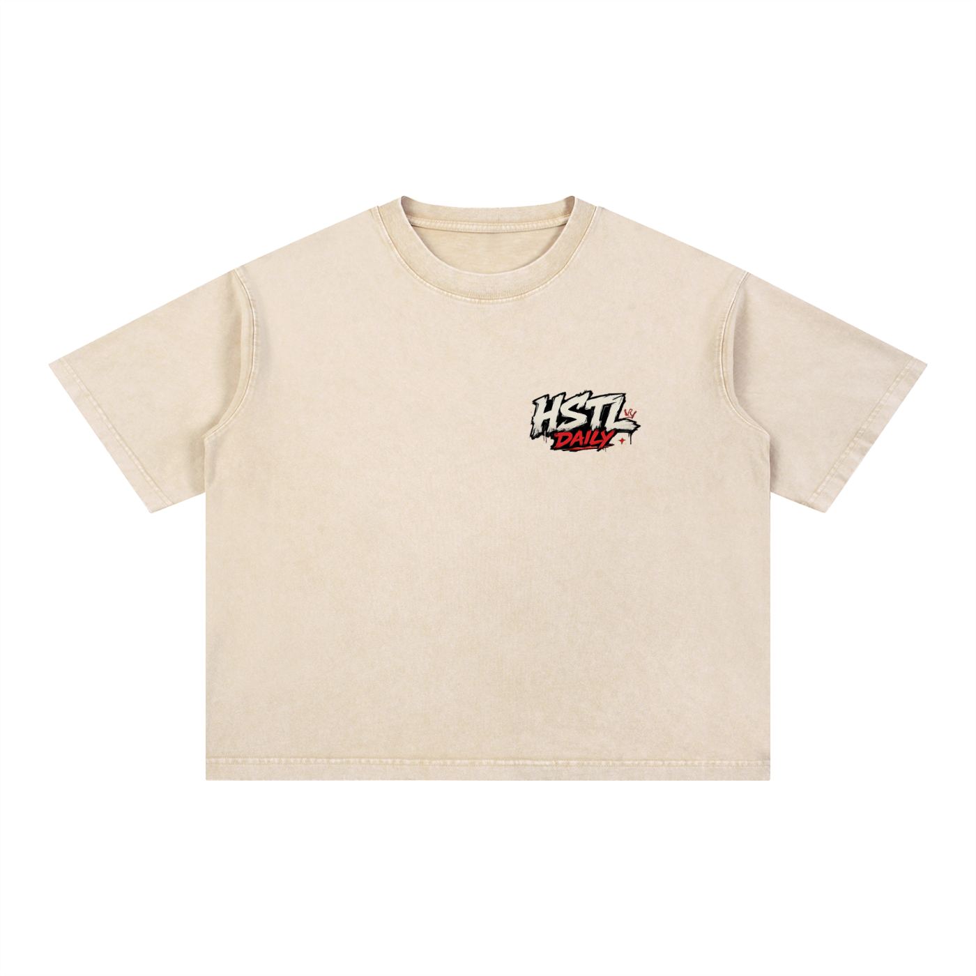 Mineral Wash Boxy Cotton T-Shirt
