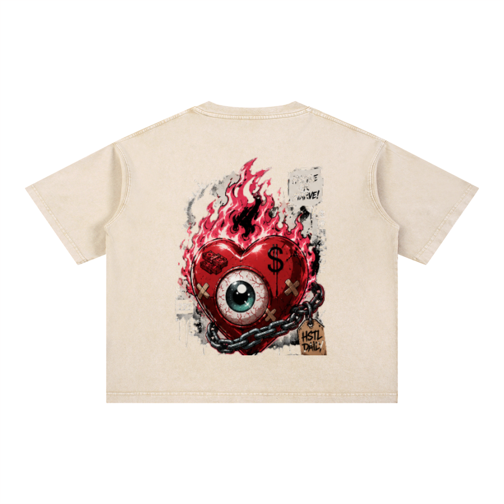 Mineral Wash Boxy Cotton T-Shirt