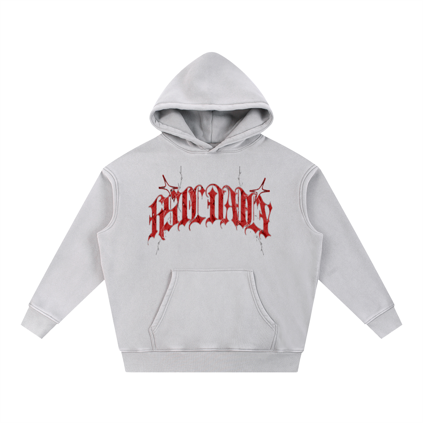 Snow Wash Fleece Oversize Hoodie