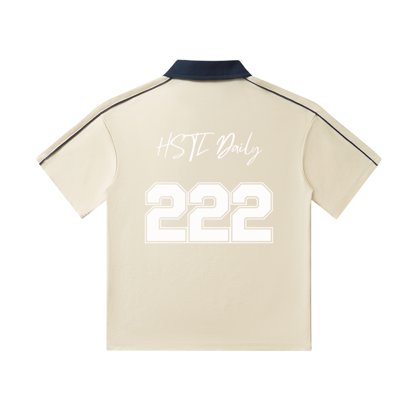 Contrast Collar Short-Sleeve Polo Shirt