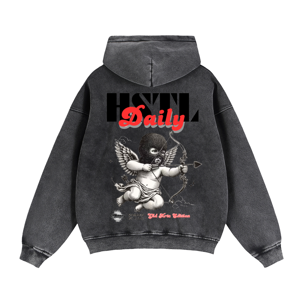 Zip-Through Boxy Fleece Hoodie