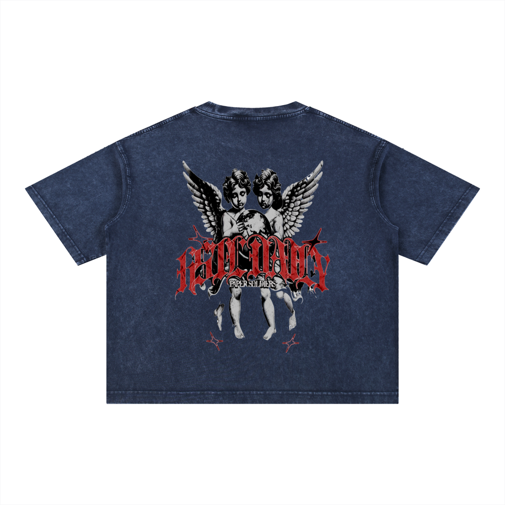 Mineral Wash Boxy Cotton T-Shirt