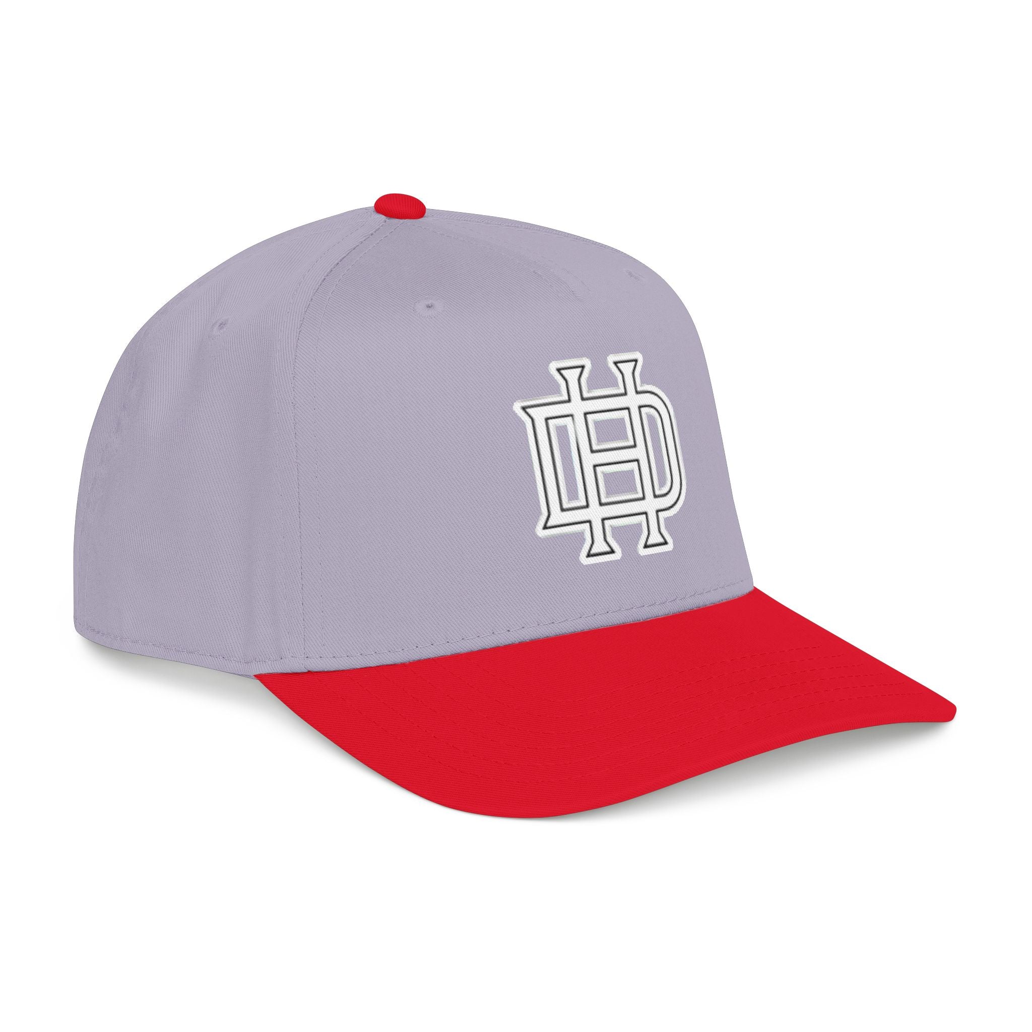 Interlocking DH Logo Mid Profile Baseball Cap | Embroidered Monogram Hat