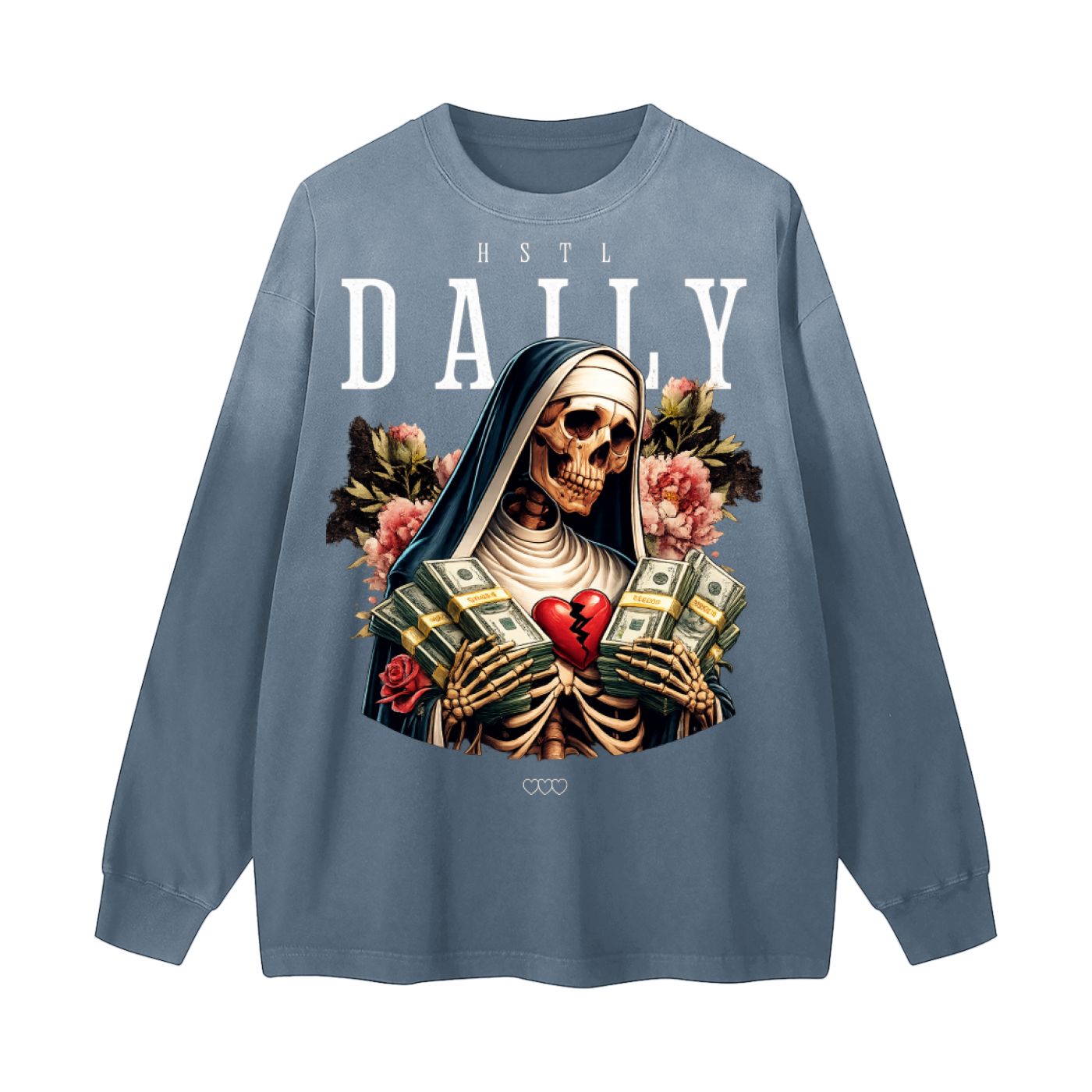 Gradient Washed Long Sleeve T-Shirt