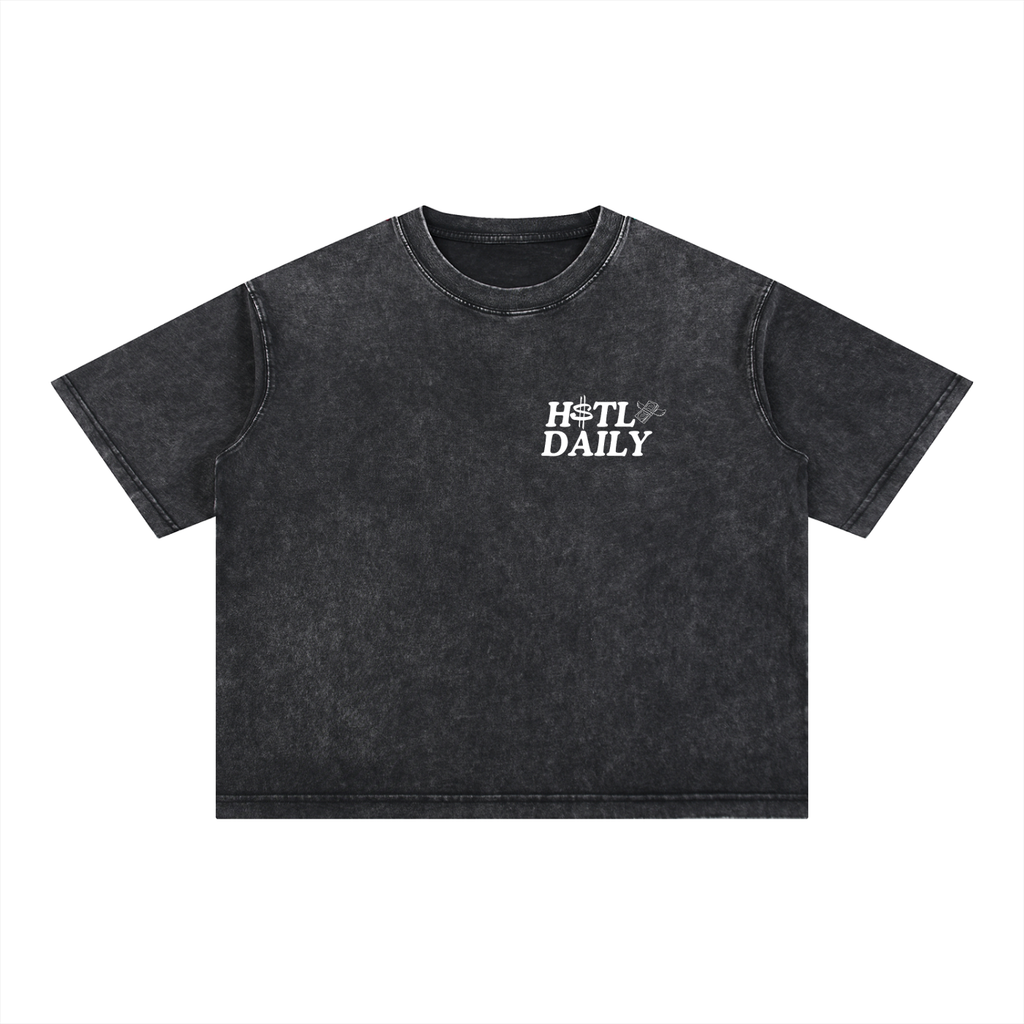 Mineral Wash Boxy Cotton T-Shirt