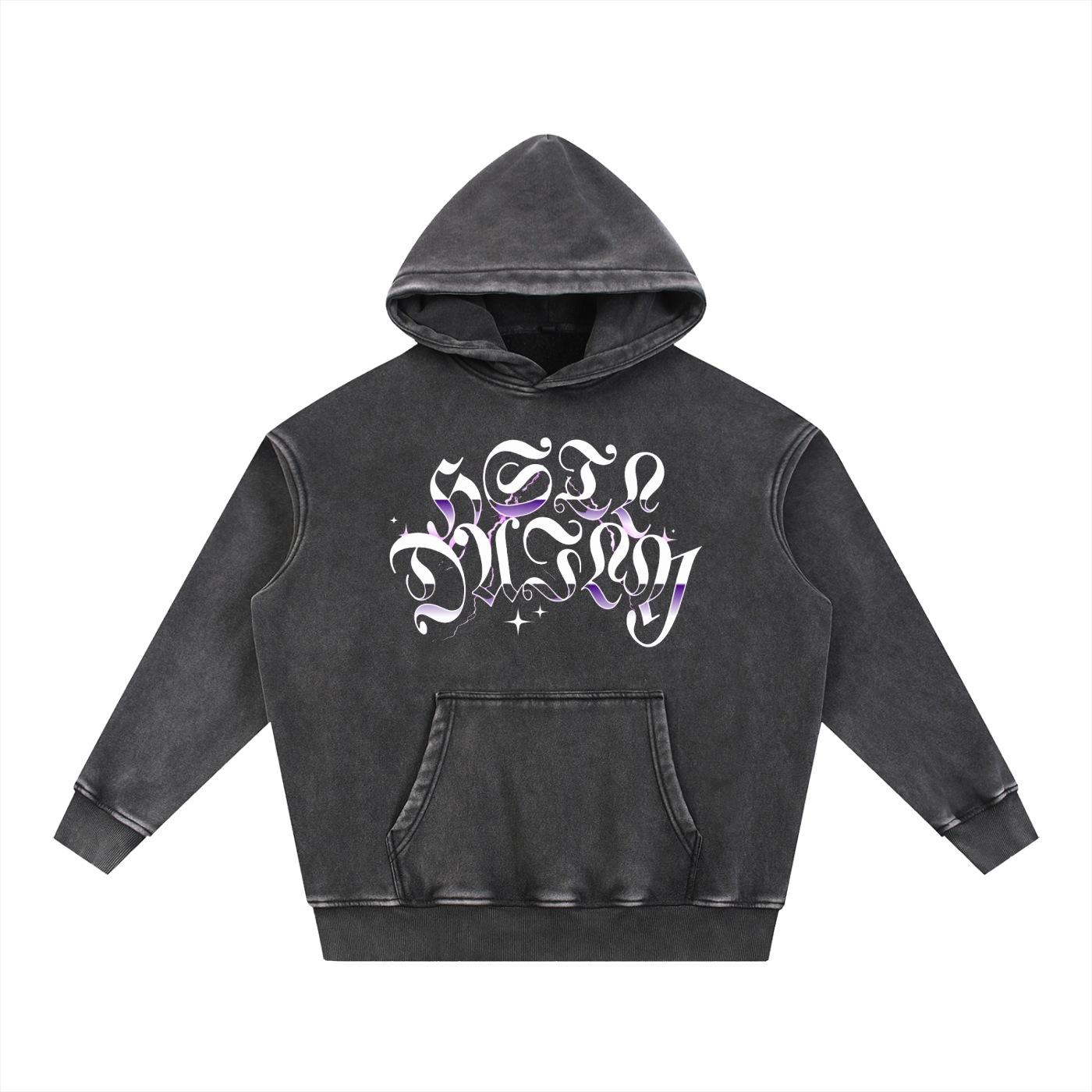 Snow Wash Fleece Oversize Hoodie