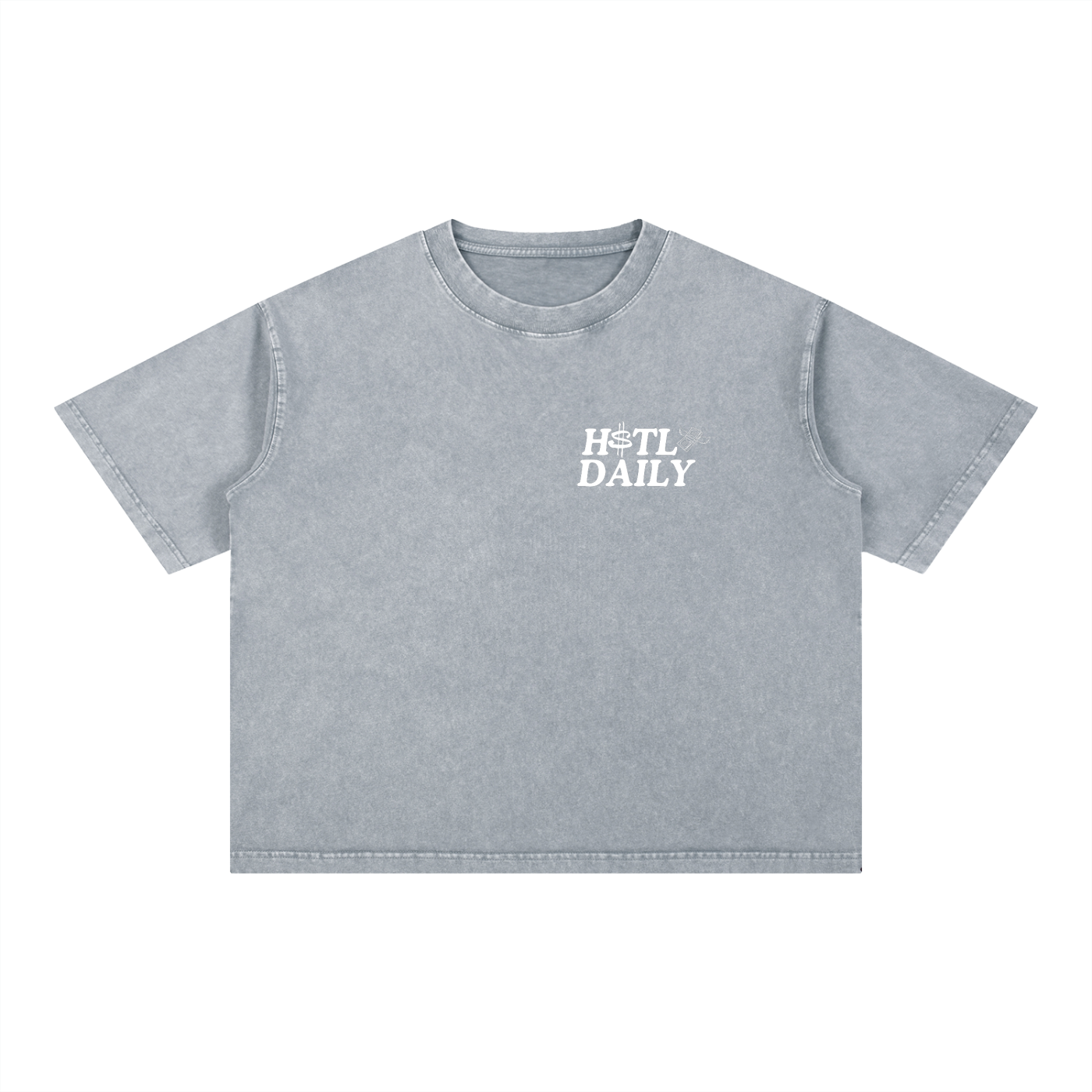 Mineral Wash Boxy Cotton T-Shirt