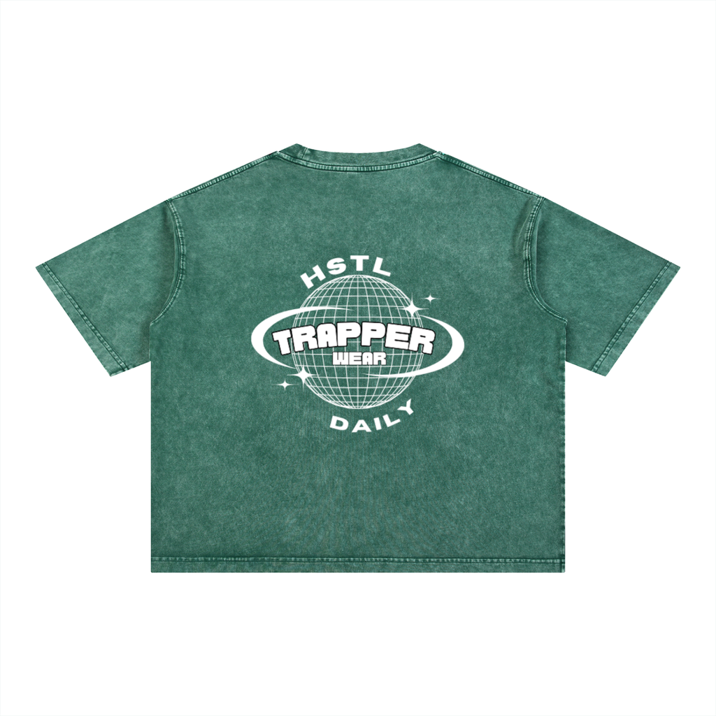 Mineral Wash Boxy Cotton T-Shirt