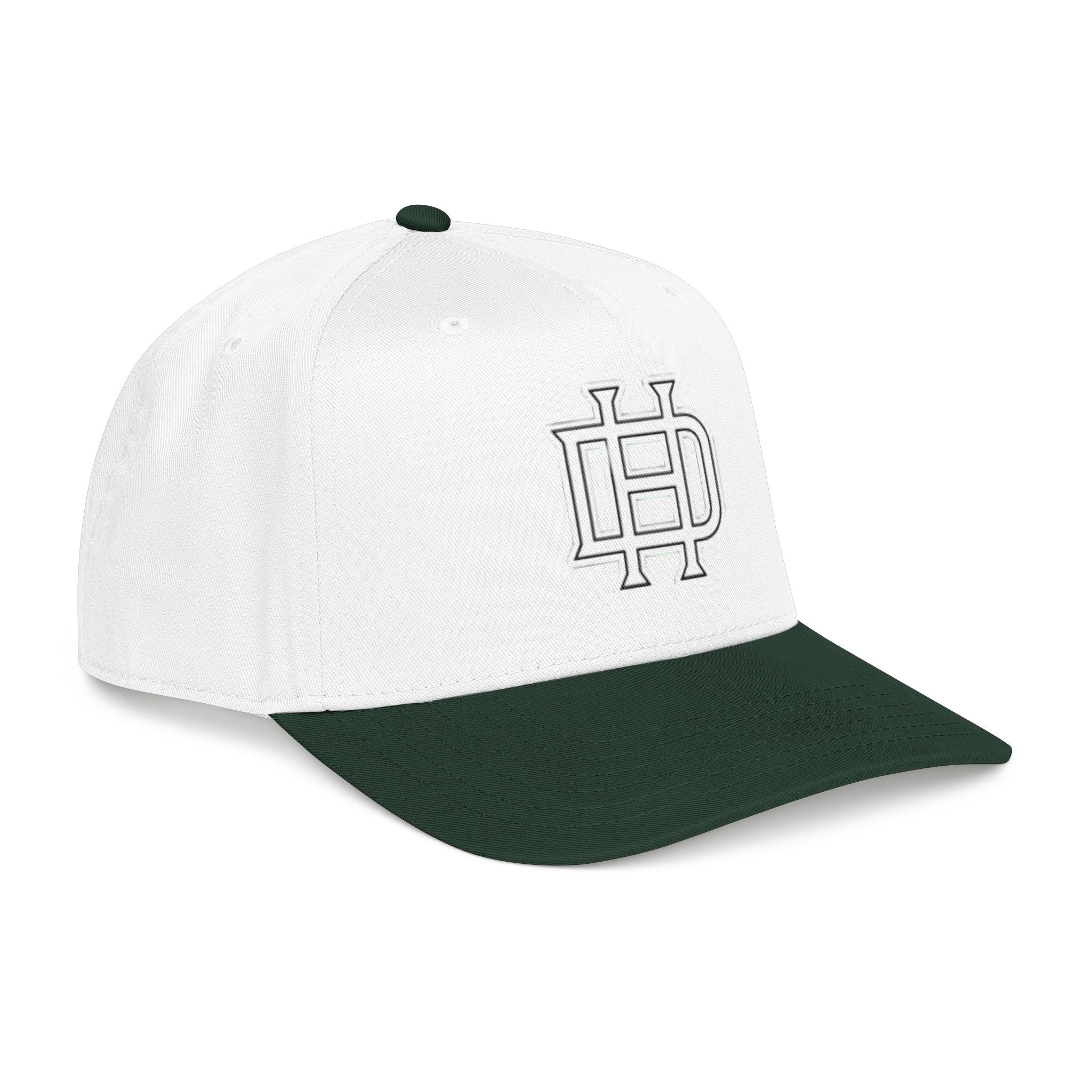 Interlocking DH Logo Mid Profile Baseball Cap | Embroidered Monogram Hat
