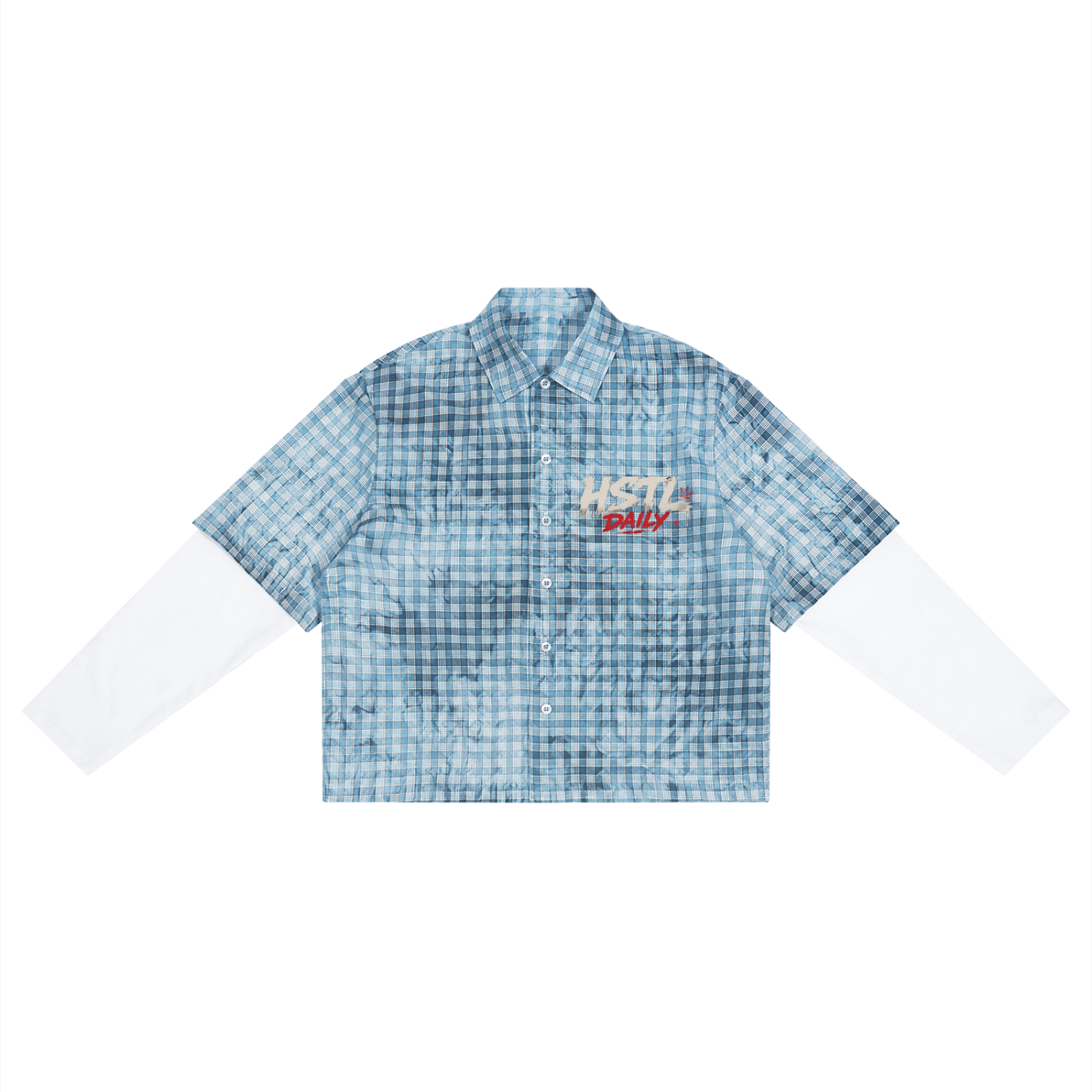 HSTL For Sale Vintage Wash Plaid Short Sleeve Shirt
