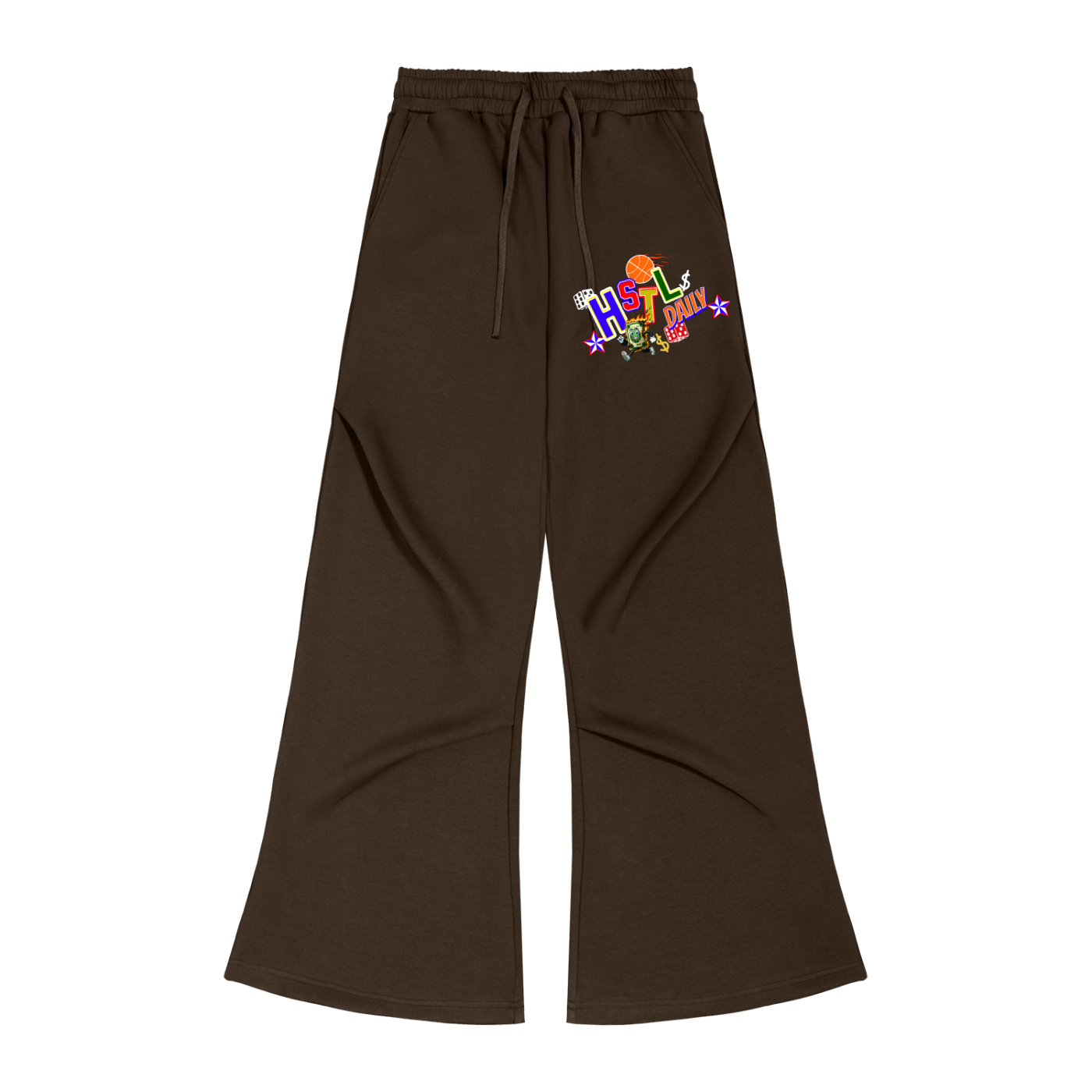 Wide Leg Drawstring Sweatpants