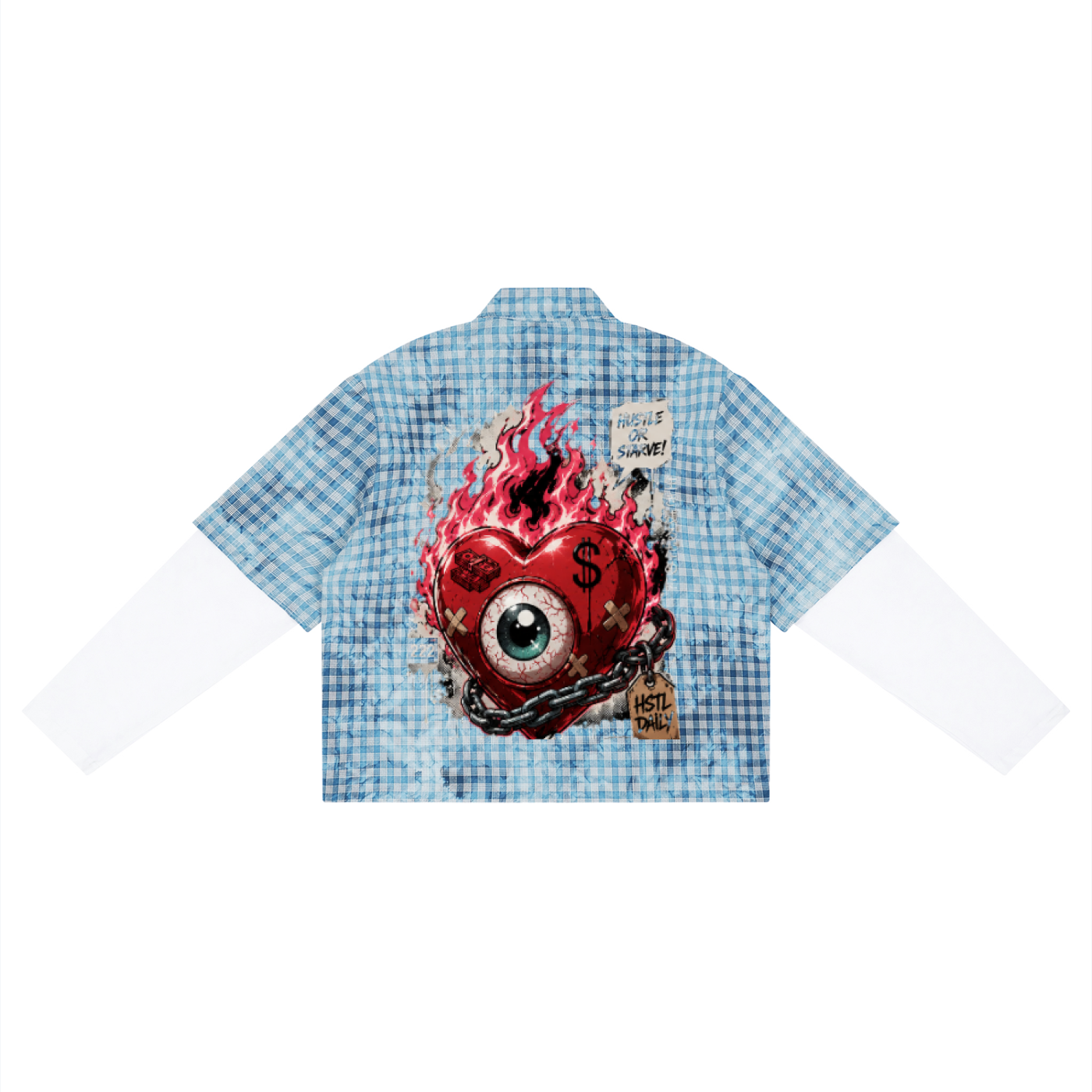 HSTL For Sale Vintage Wash Plaid Short Sleeve Shirt