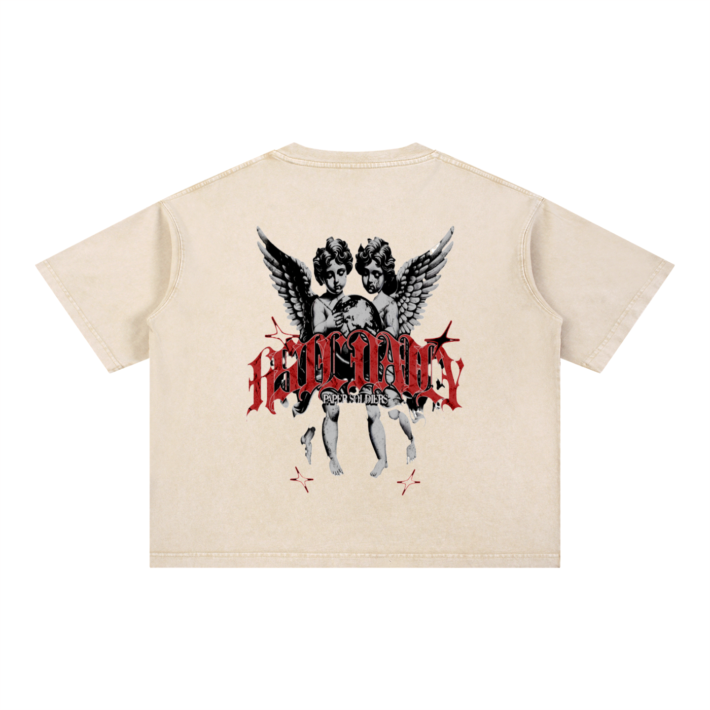 Mineral Wash Boxy Cotton T-Shirt