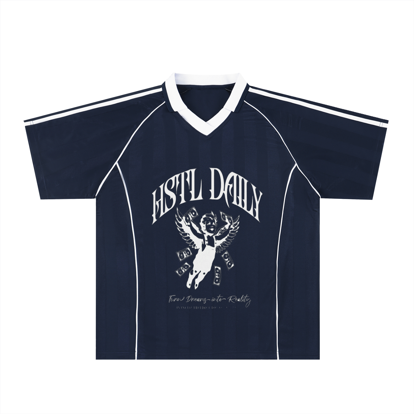 Shadow Stripe Collared Soccer Jersey