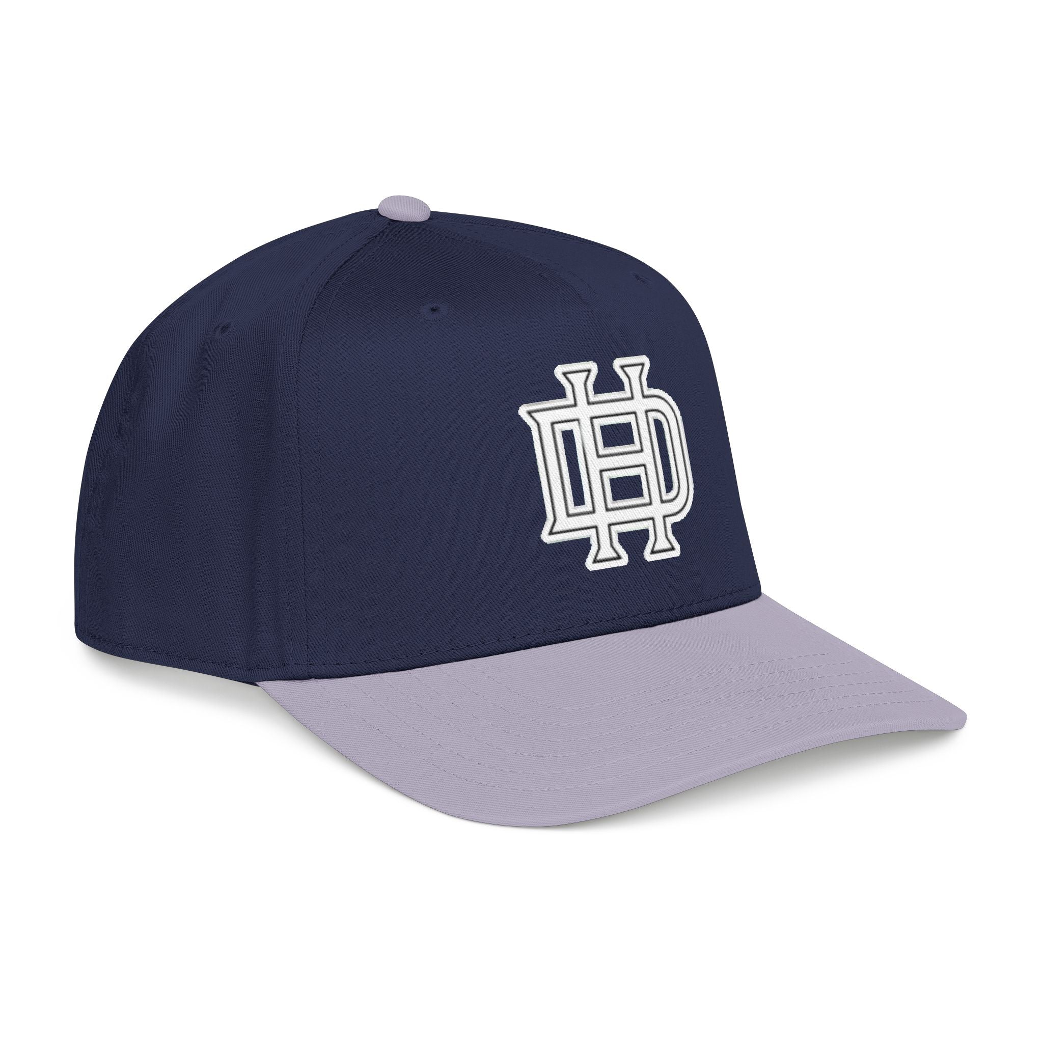 Interlocking DH Logo Mid Profile Baseball Cap | Embroidered Monogram Hat