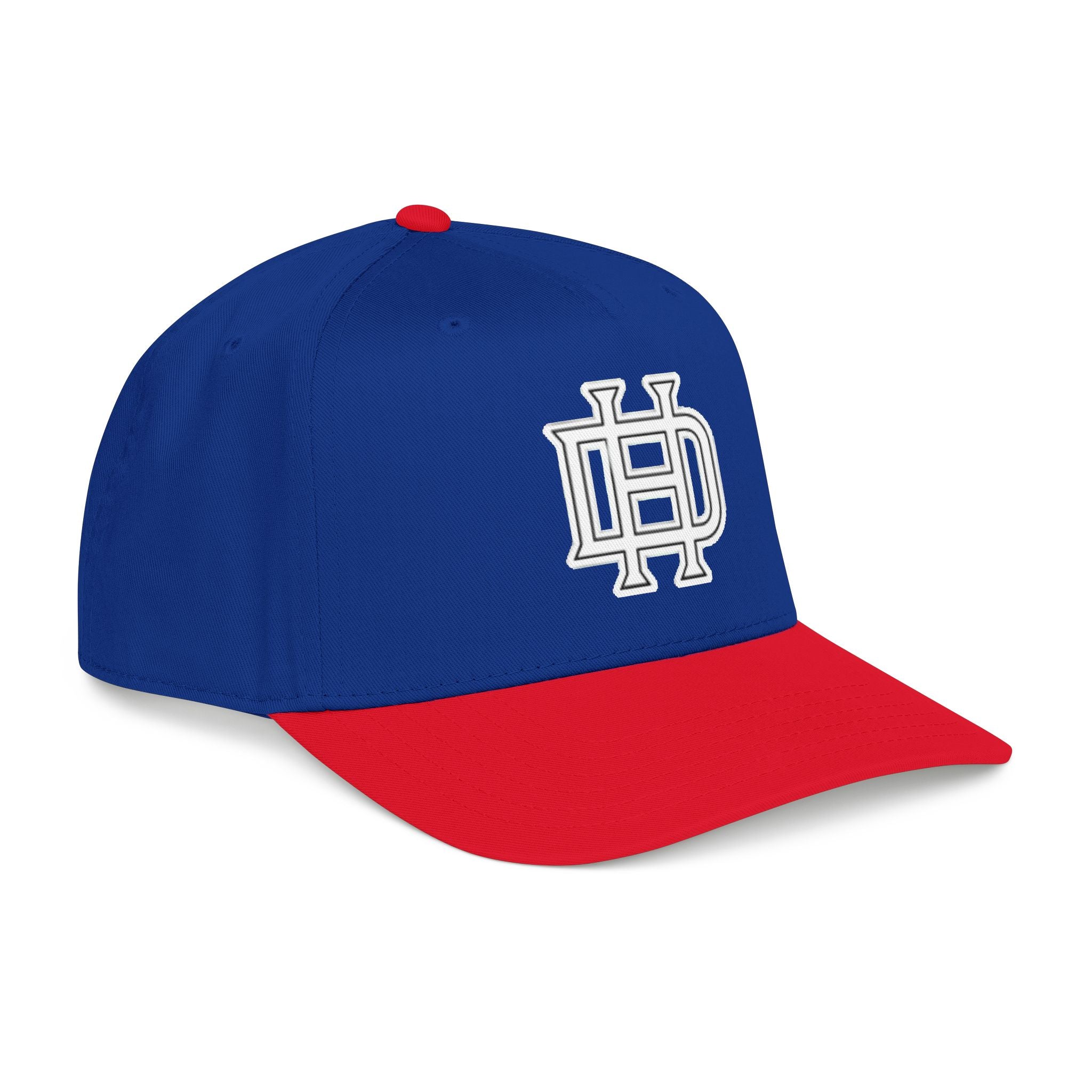 Interlocking DH Logo Mid Profile Baseball Cap | Embroidered Monogram Hat