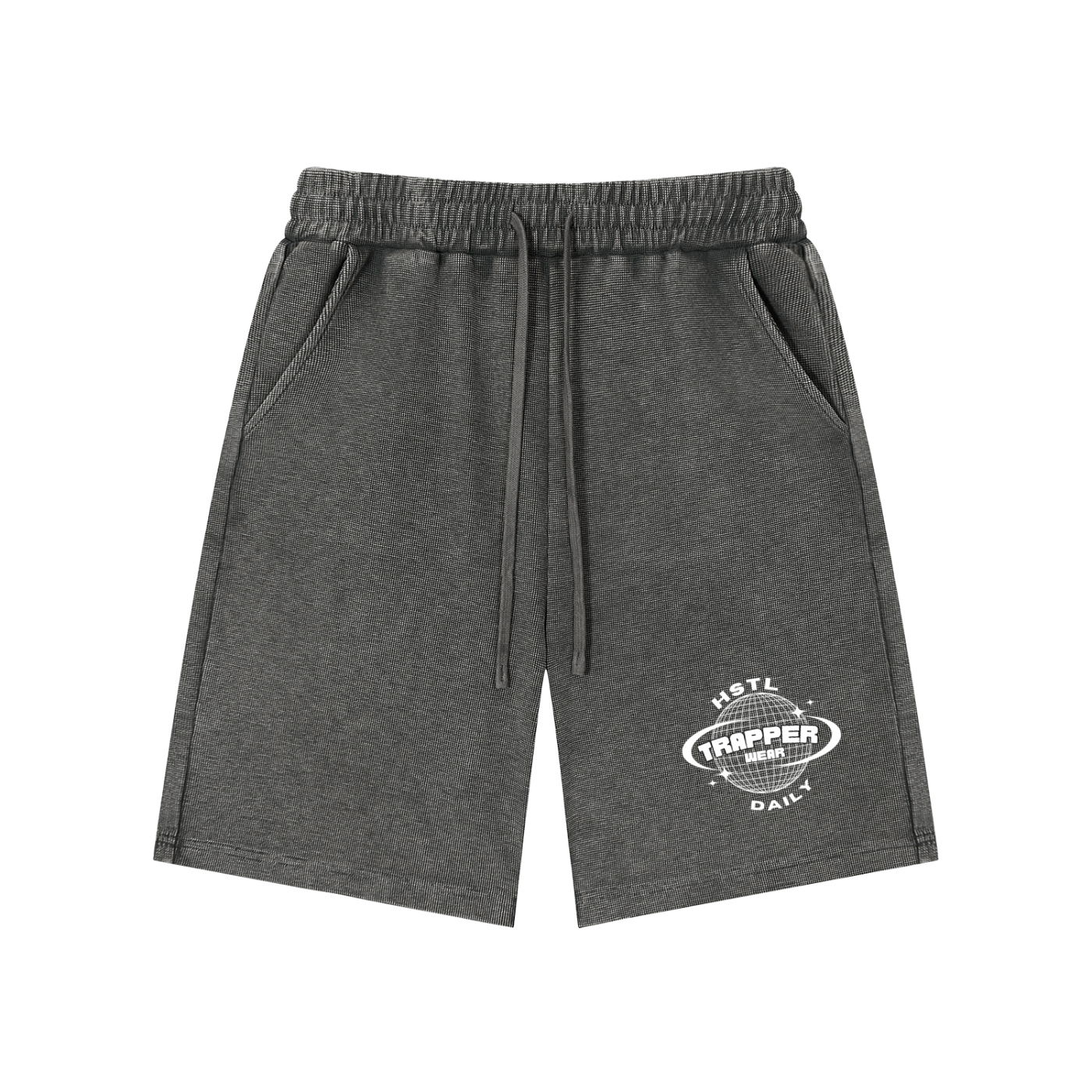 Mineral Wash Waffle Knit Shorts
